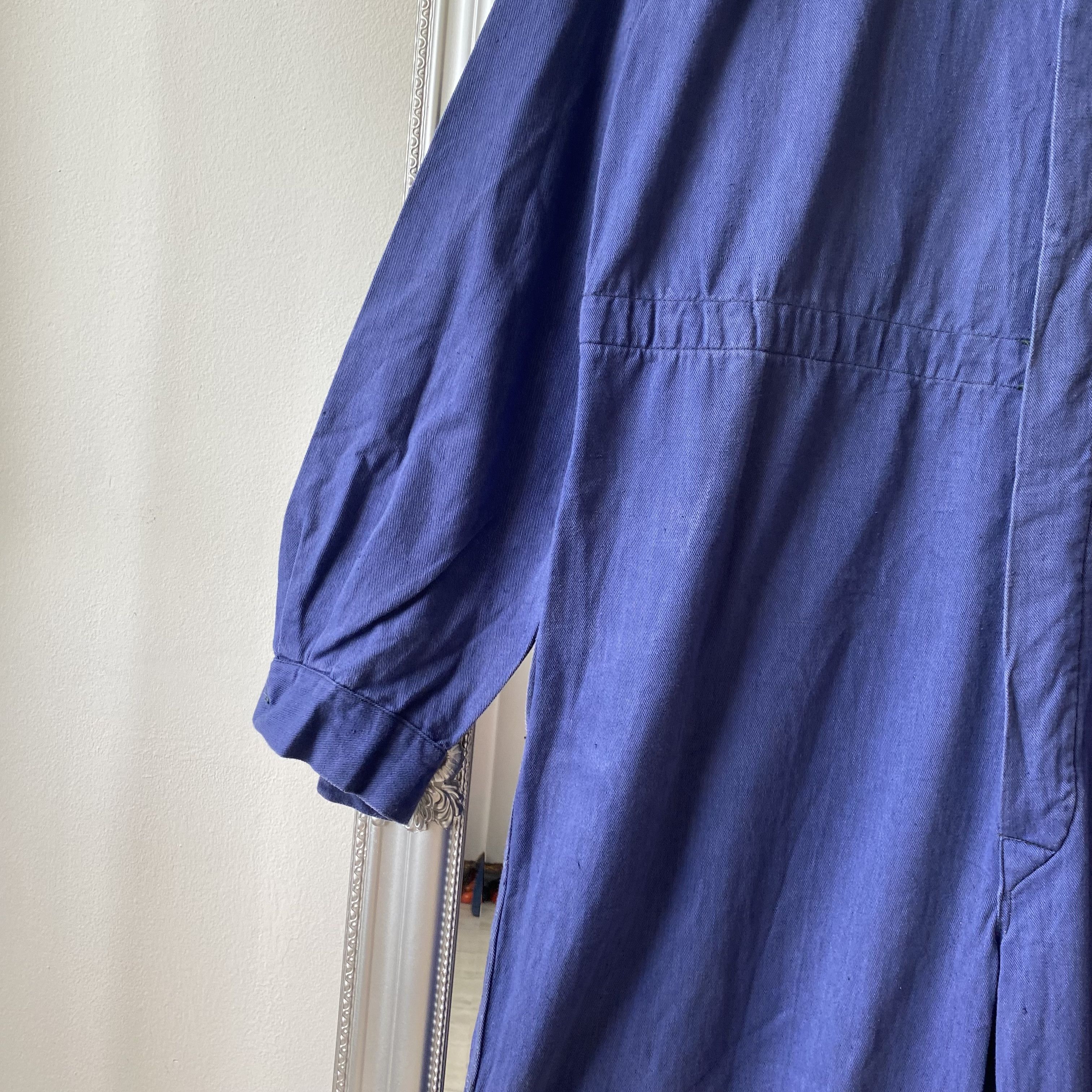 Le Laboureur ⚙️ Vintage 80s Sanfor Faded French Coverall Jumpsuit Vetra Size US 32 / EU 48 - 7 Thumbnail