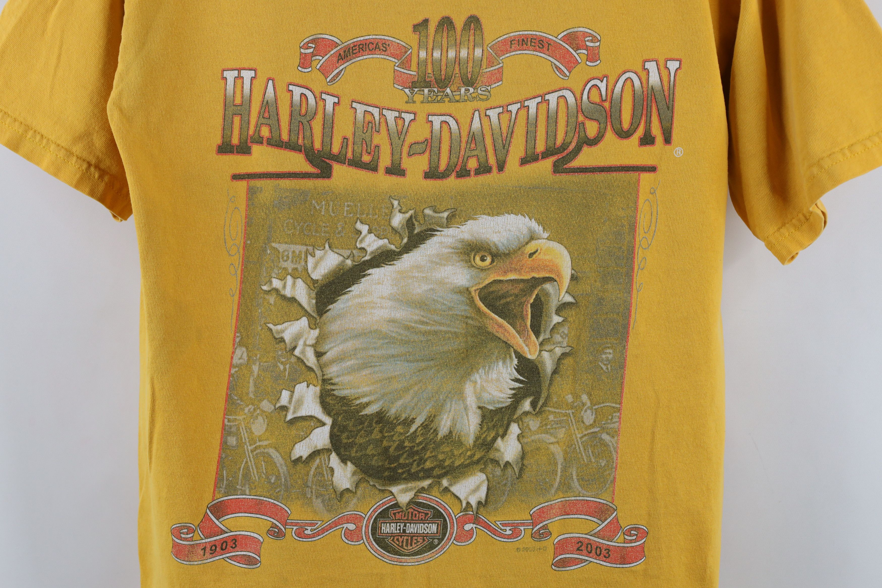 Harley Davidson × Vintage Vintage Y2K 2003 Harley Davidson Year Anniversary T-Shirt Size US S / EU 44-46 / 1 - 4 Thumbnail