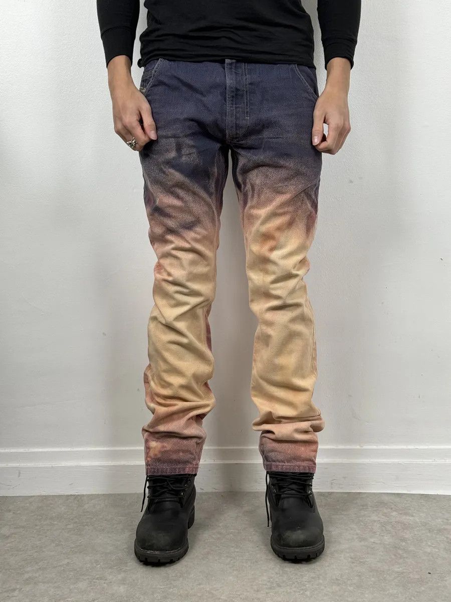 Diesel Diesel Slim Bleached Sunset Purple Denim Jeans Size US 32 / EU 48 - 3 Thumbnail