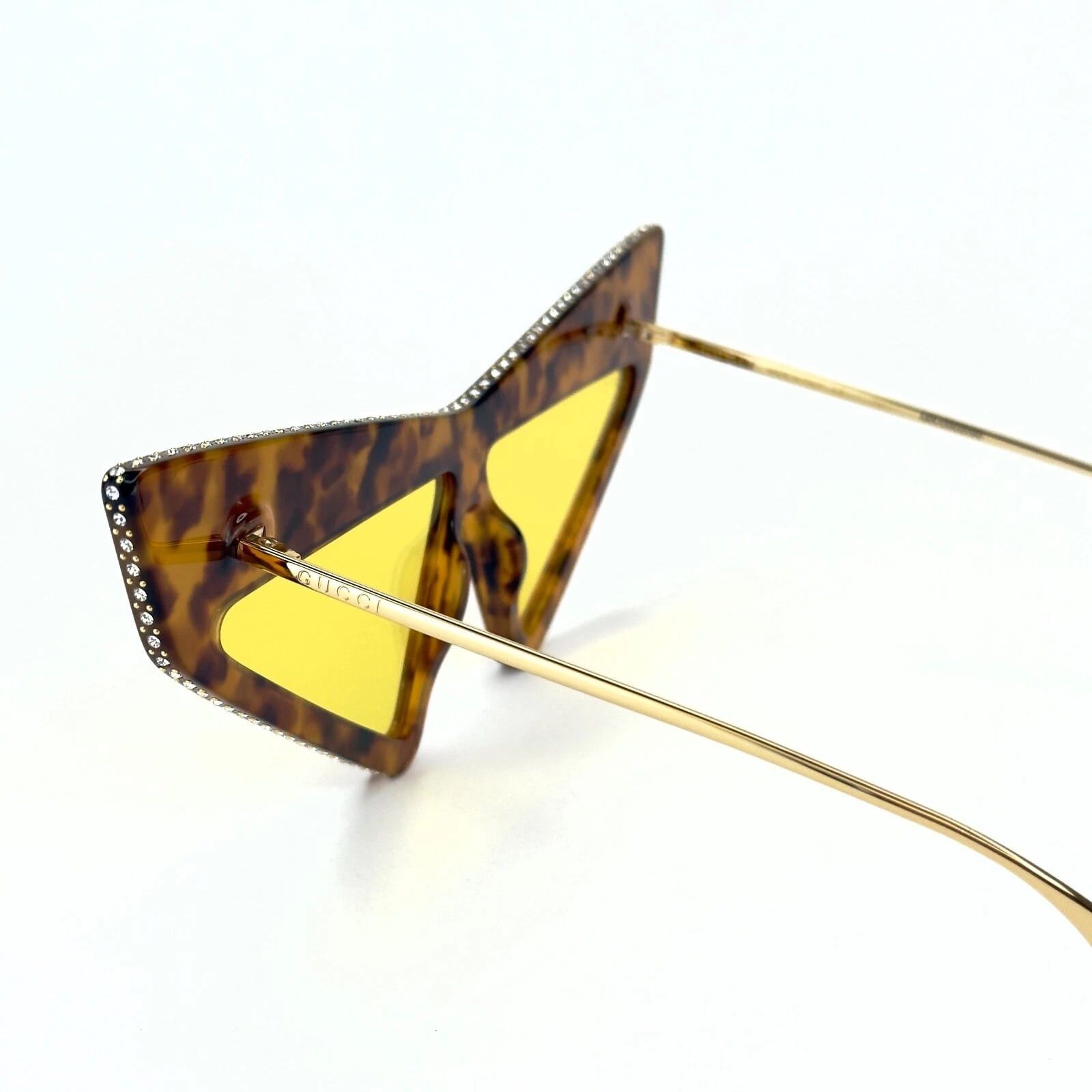 Gucci GUCCI GG0430S Hollywood Forever 0430 Brown Sunglasses 003 Size ONE SIZE - 4 Thumbnail