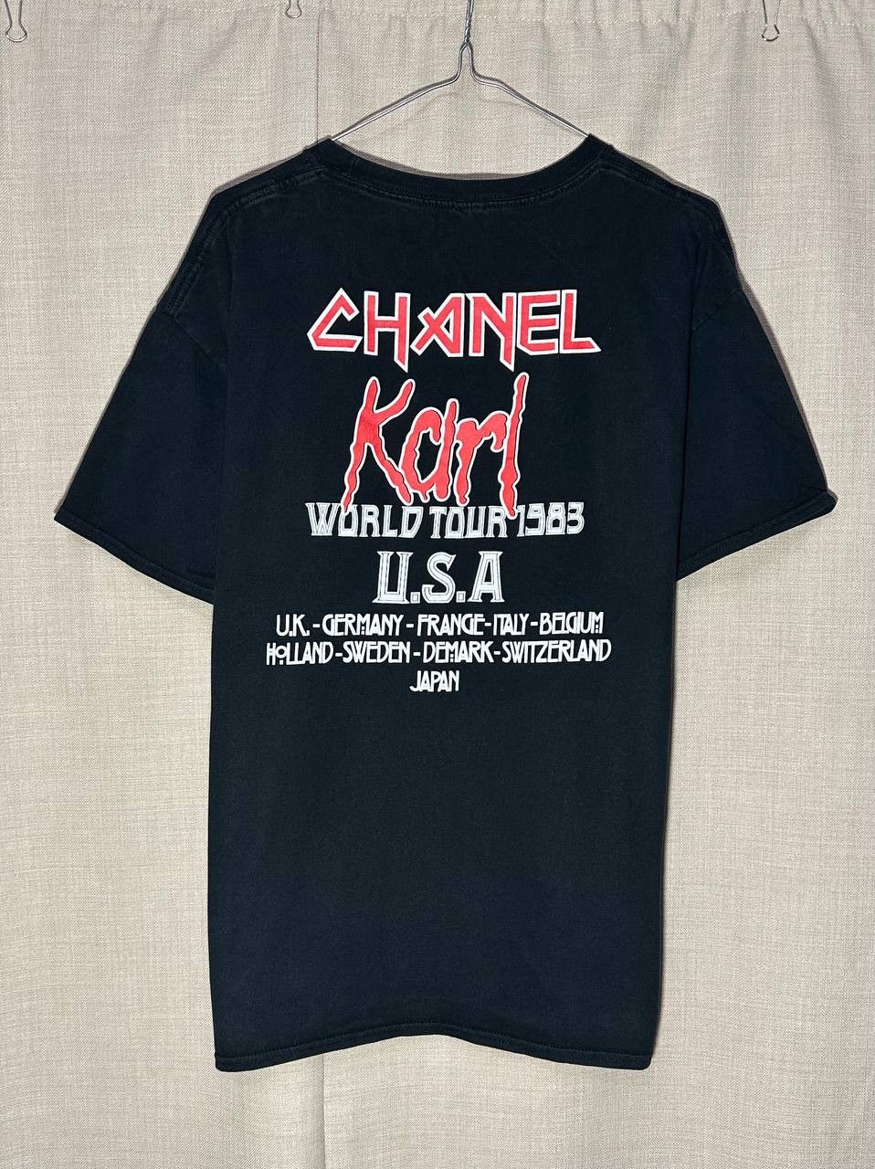Other Chanel Karl Lagerfeld t Shirt Iron Maiden world tour Black Size US XXL / EU 58 / 5 - 2 Thumbnail