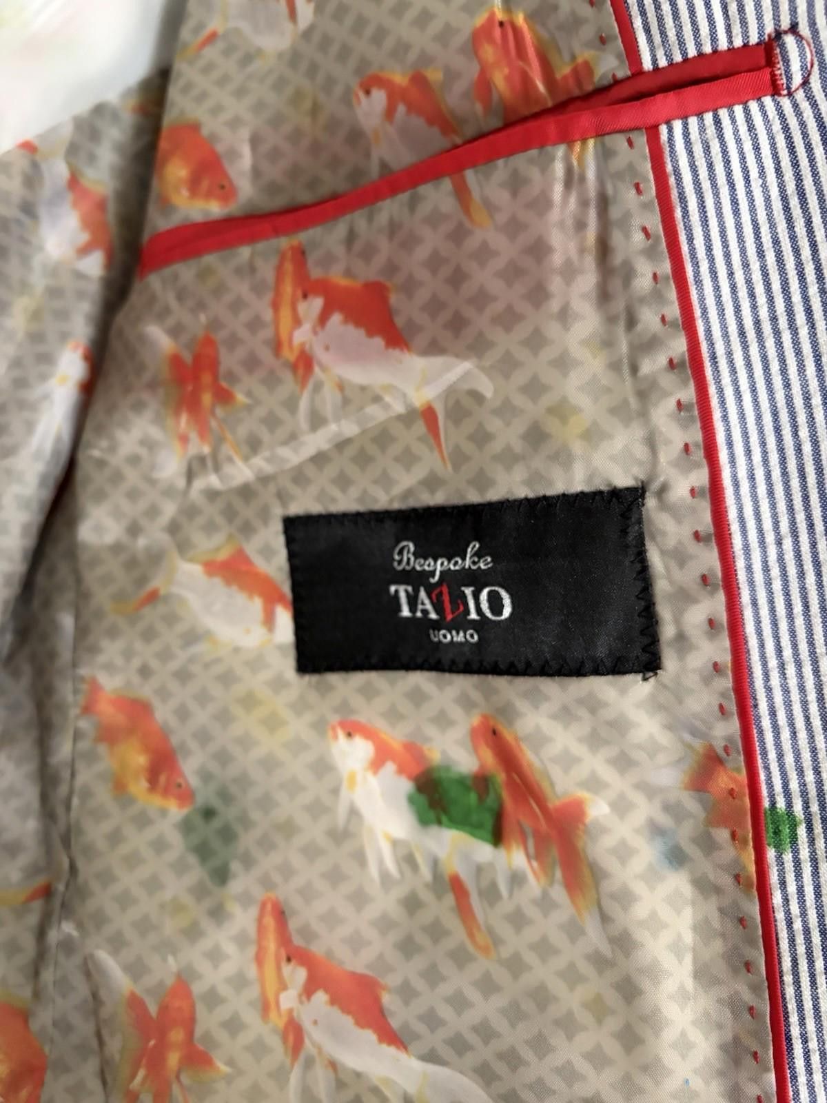 Bespoken Custom Colorful Hand Painted Bespoke Tazio Uomo Blazer Size 42L - 8 Thumbnail