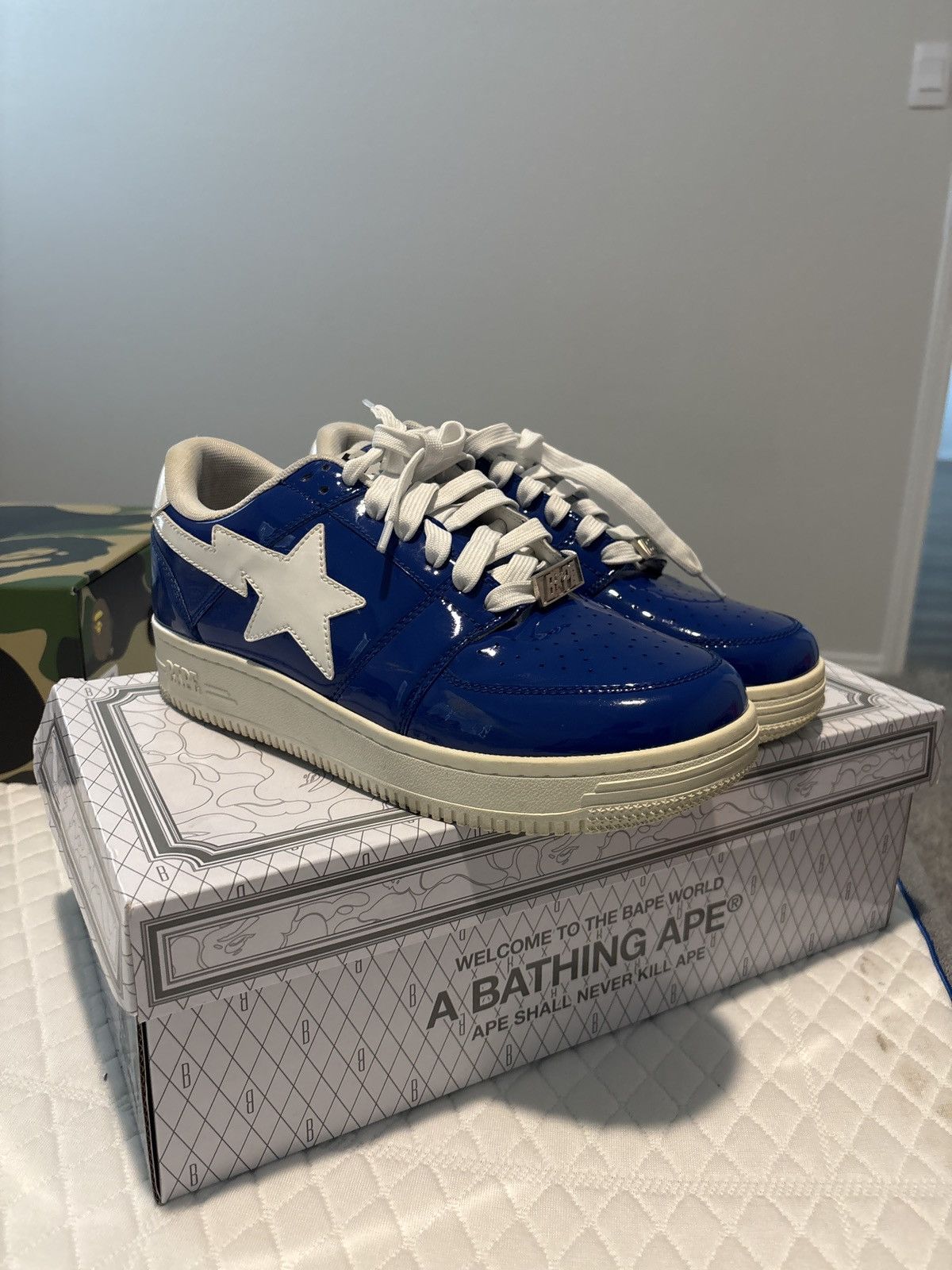 Bape Bapesta Low M2 Blue Size US 9 / EU 42 - 1 Thumbnail