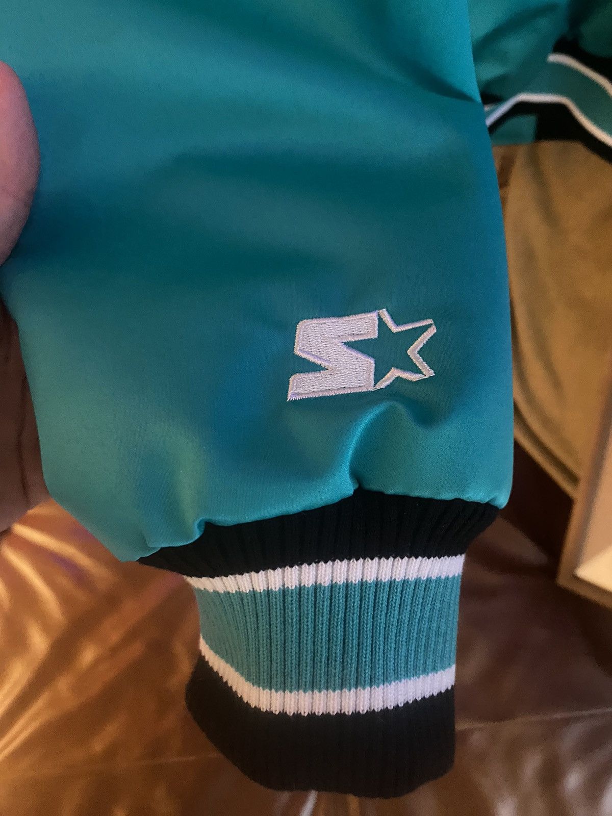 Starter Teal Florida Marlins starter jacket Size US L / EU 52-54 / 3 - 4 Thumbnail