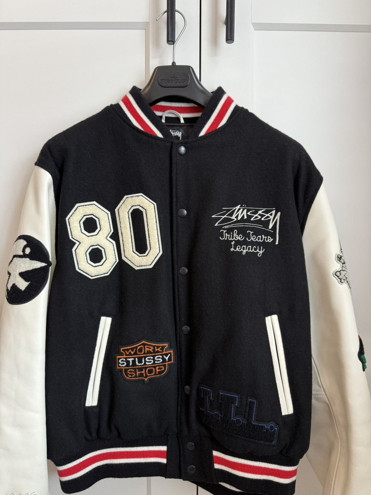 DENIM TEARS × Our Legacy × Stussy Stussy X Our Legacy X Denim Tears Varsity Large Size US L / EU 52-54 / 3 - 2 Thumbnail