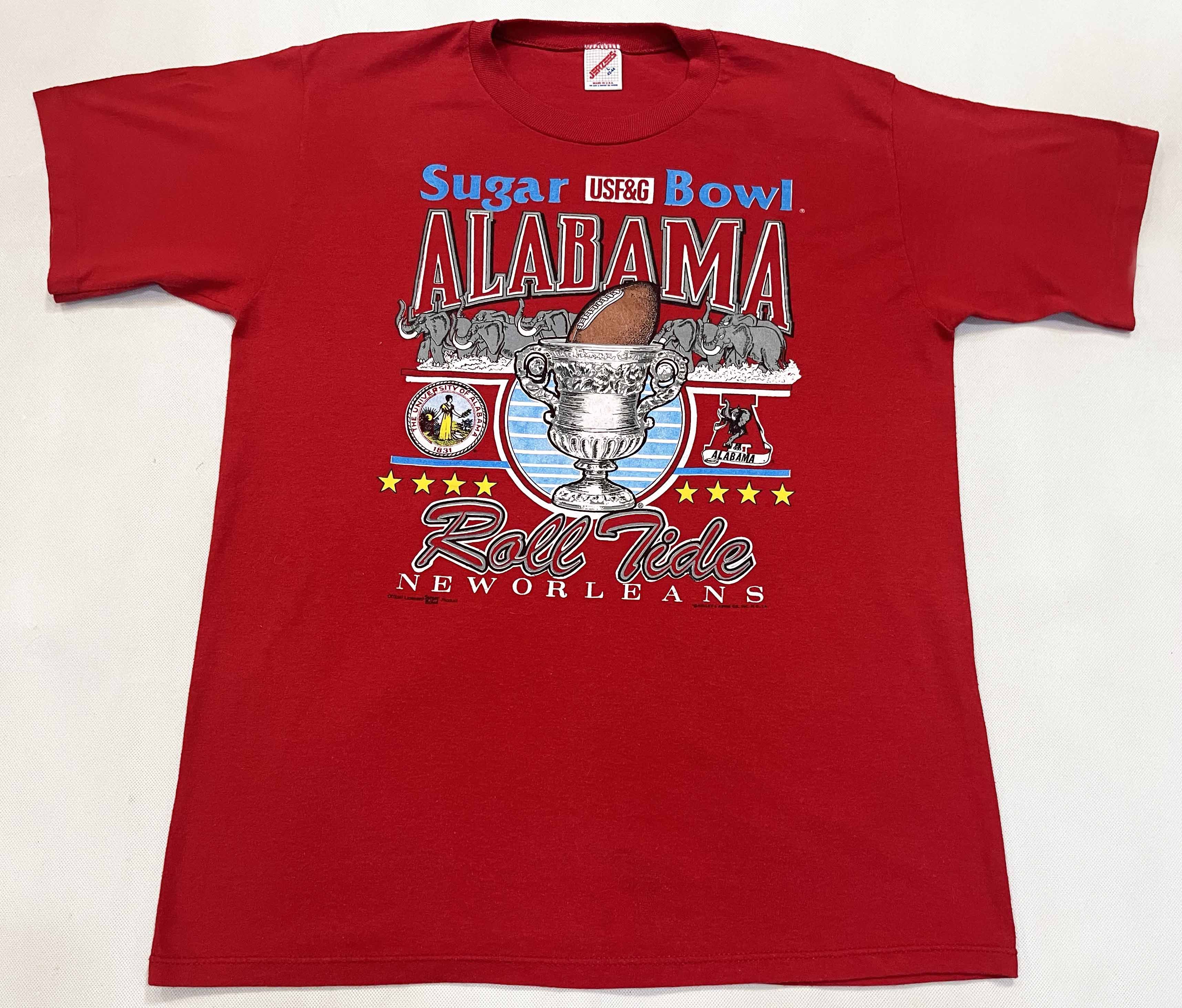 Jerzees × NCAA × Vintage Vintage Jerzees NCAA Alabama Crimson Tide Sugar Bowl T-Shirt Size US L / EU 52-54 / 3 - 1 Thumbnail