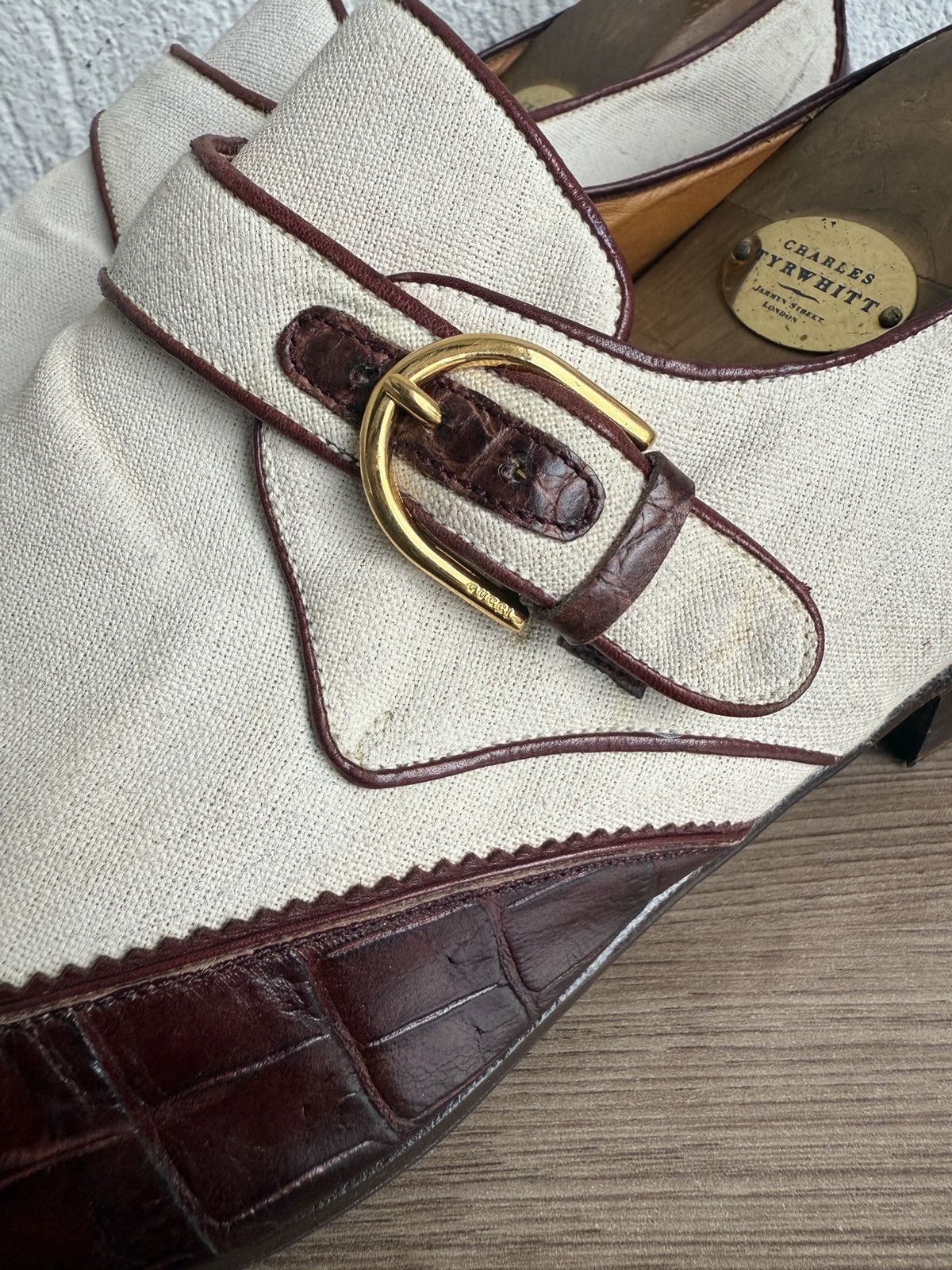 Gucci Exotic crocodile spectator by Tom ford Size US 11 / EU 44 - 6 Thumbnail