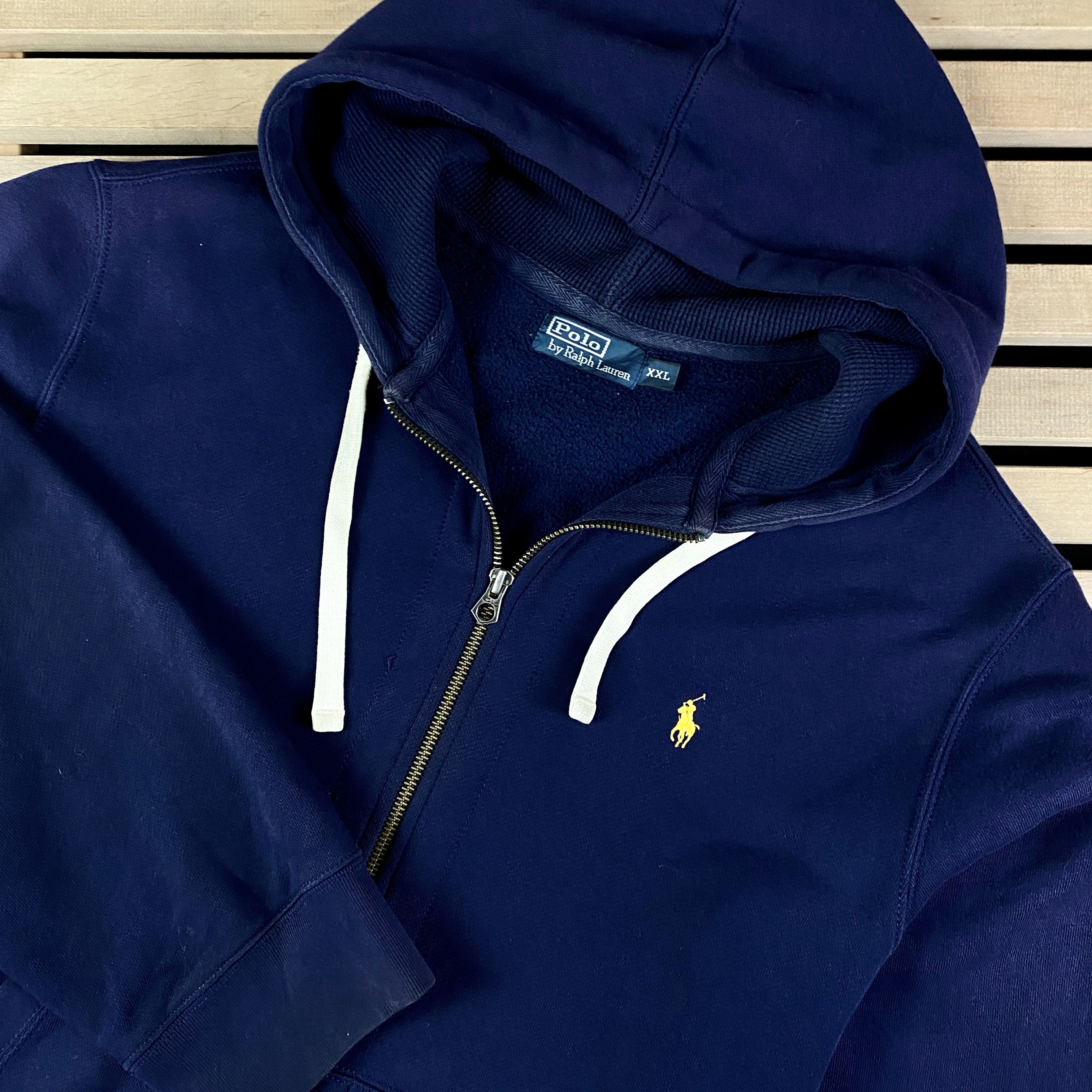 Polo Ralph Lauren × Ralph Lauren Men’s Full Zip Hoodie Polo by Ralph Lauren Vintage Size XXL Size US XXL / EU 58 / 5 - 2 Thumbnail