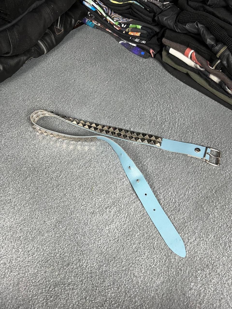 Japanese Brand Vintage Pyramid Studded Punk Belt Y2K Size ONE SIZE - 1 Thumbnail