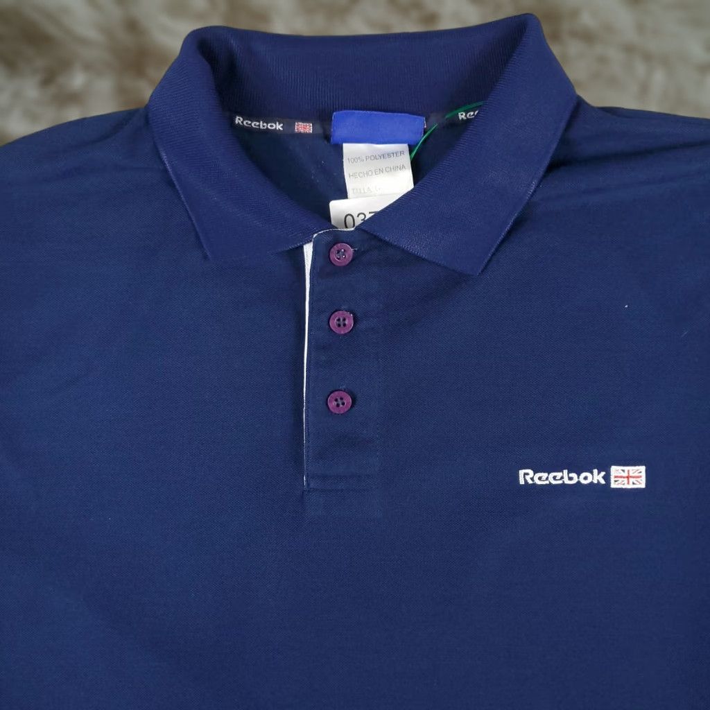 Reebok VINTAGE Reebok Polo Shirt Mens L Blue 90s Casual Short Sleeve Polo Shirt Mens L Blue 90s Casual Short Sleeve Size US L / EU 52-54 / 3 - 1 Thumbnail
