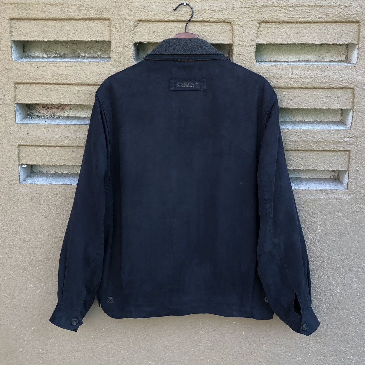 Playboy Vintage Playboy Men’s Black Suede Bomber Jacket Size US L / EU 52-54 / 3 - 11 Thumbnail
