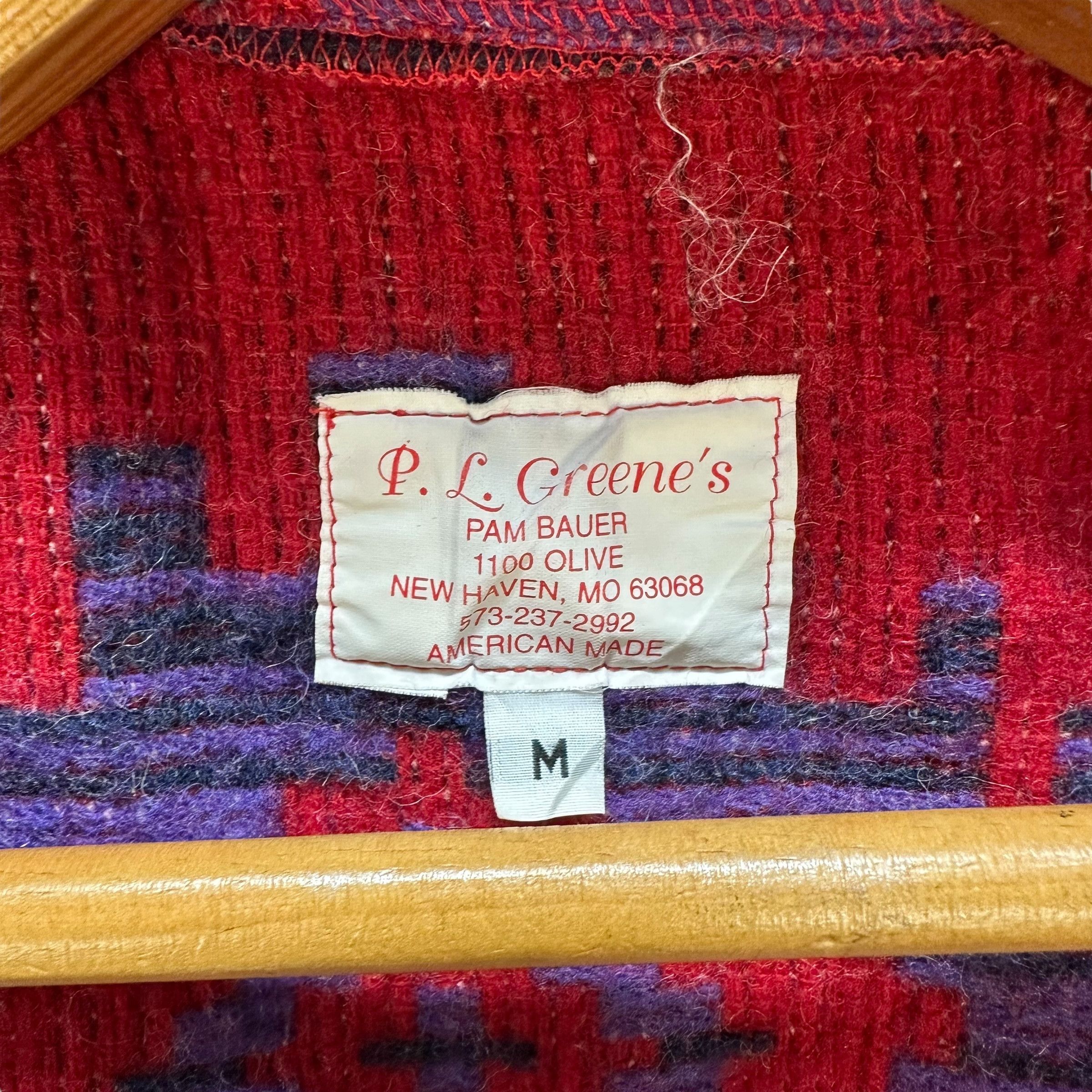 Native 80’s P.L GREENE'S American Made Navajo Hooded Coat #A67-1613 Size US M / EU 48-50 / 2 - 7 Thumbnail