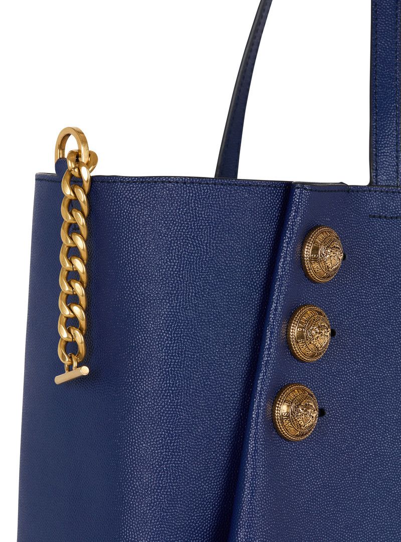 Balmain o1s1wg111225 Size:OS/ Embleme Tote Bag in Blue Size ONE SIZE - 5 Thumbnail