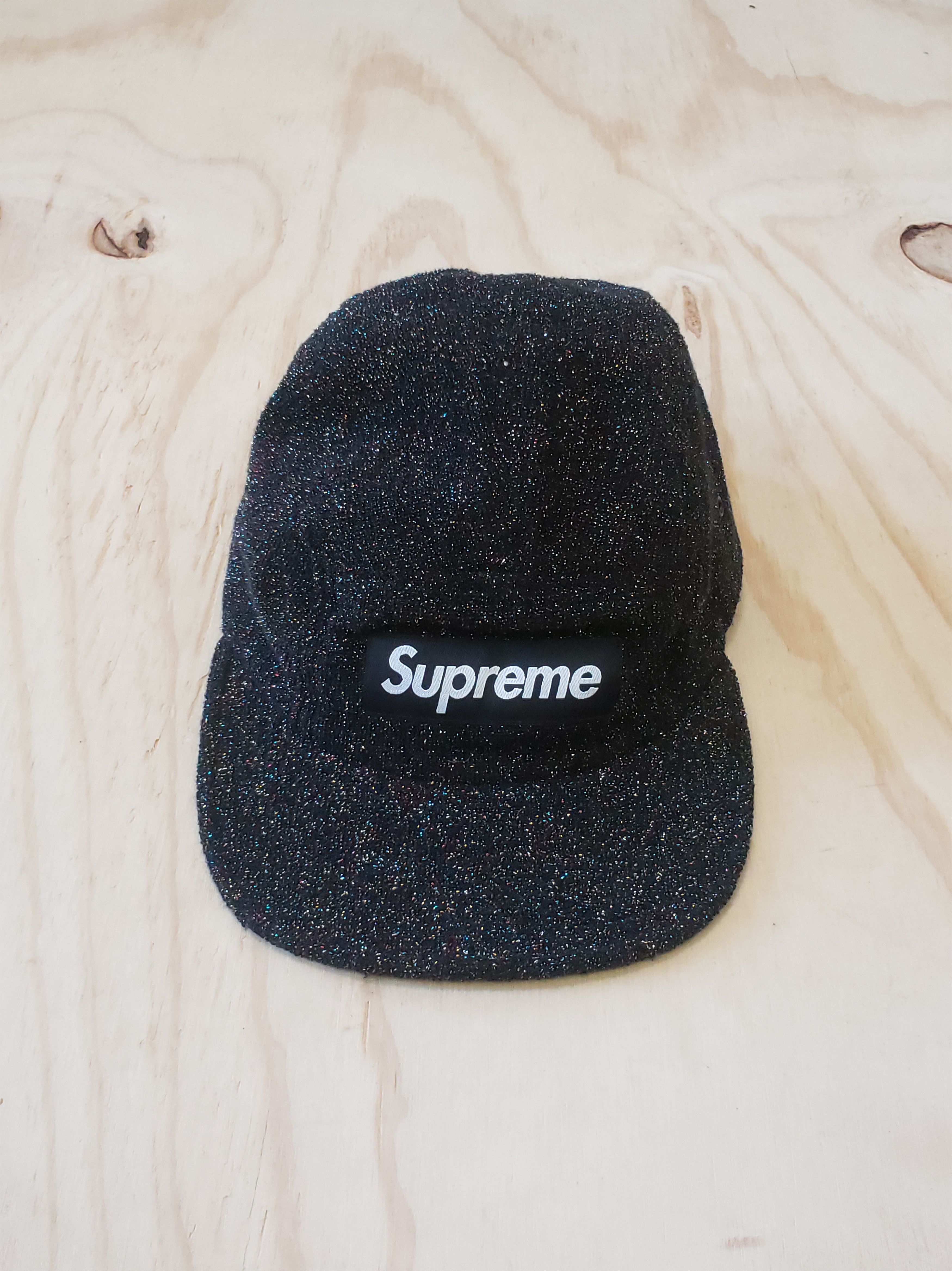 Glitter terry cheap camp cap