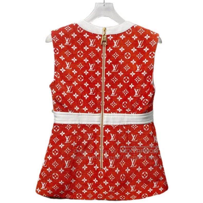 Louis Vuitton Louis Vuitton Red Logo Sleeveless Top. Size US S / EU 44-46 / 1 - 2 Thumbnail