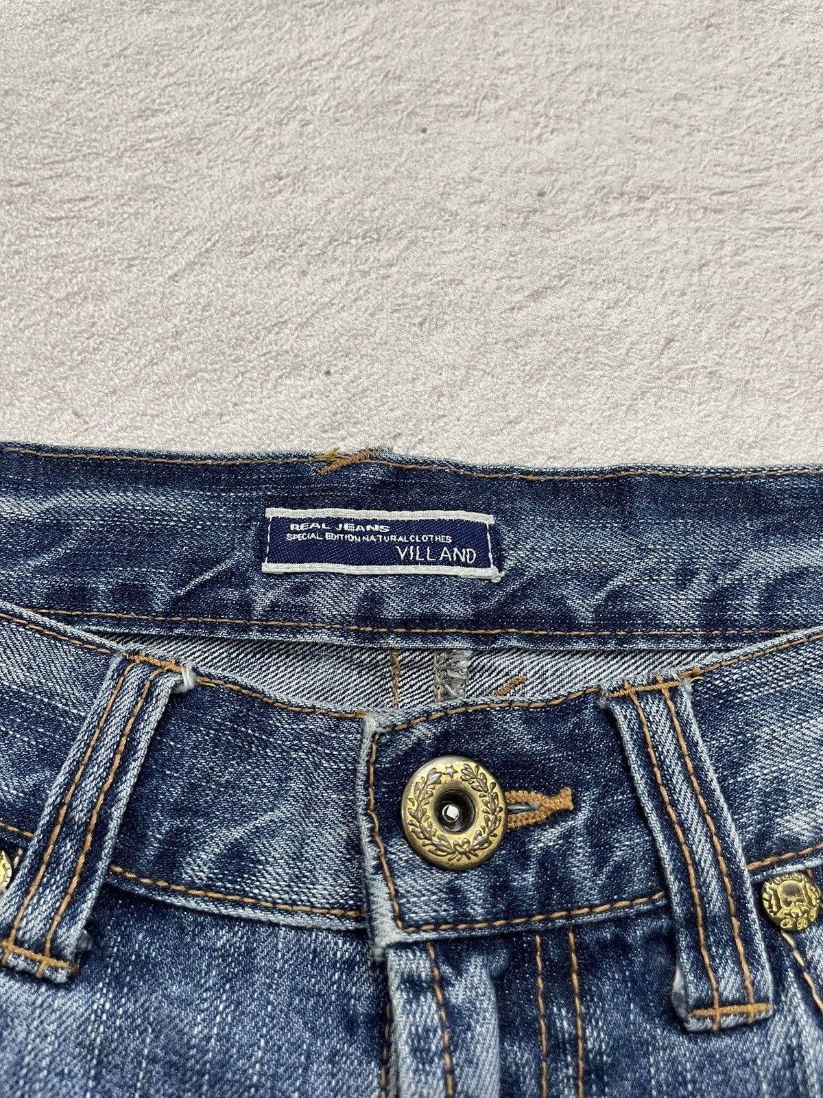 If Six Was Nine × Japanese Brand 2000s Villand Studed Jorts Stonewash Size US 30 / EU 46 - 8 Thumbnail