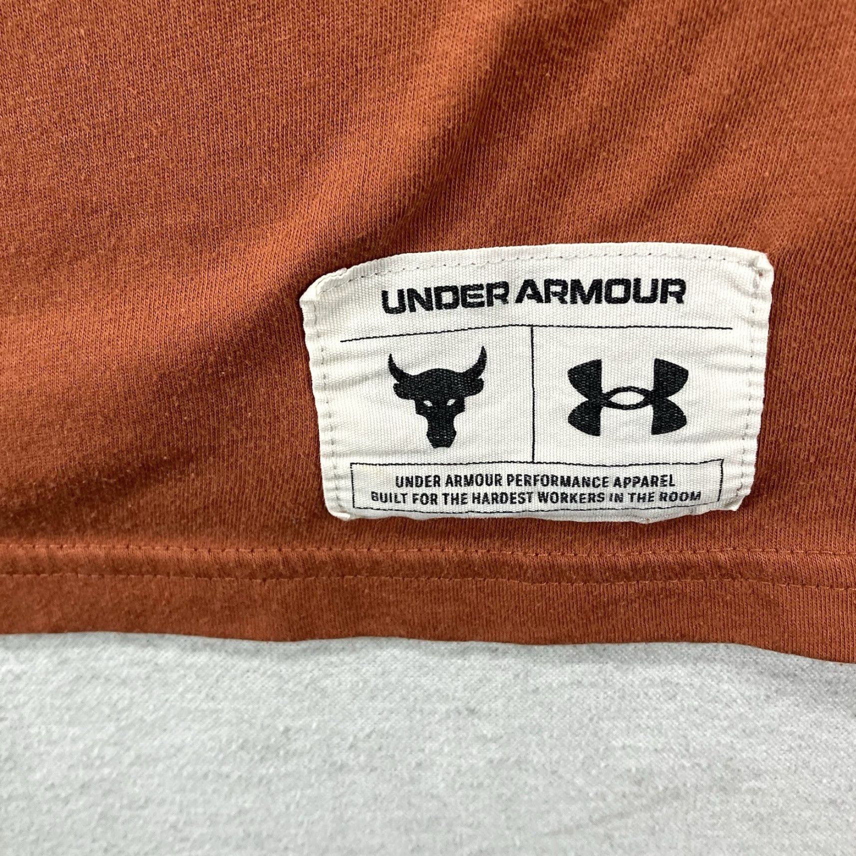 Under Armour Under Armour Men's Large T-Shirt Casual Graphic Print Rock Warrior All Seasons Loose Fit Orange Size US L / EU 52-54 / 3 - 7 Thumbnail