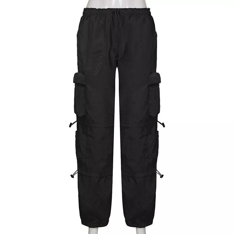 The Unbranded Brand Women s Cargo Joggers Pants Multiple Pockets Saggy Size 26" / US 2 / IT 38 - 3 Thumbnail