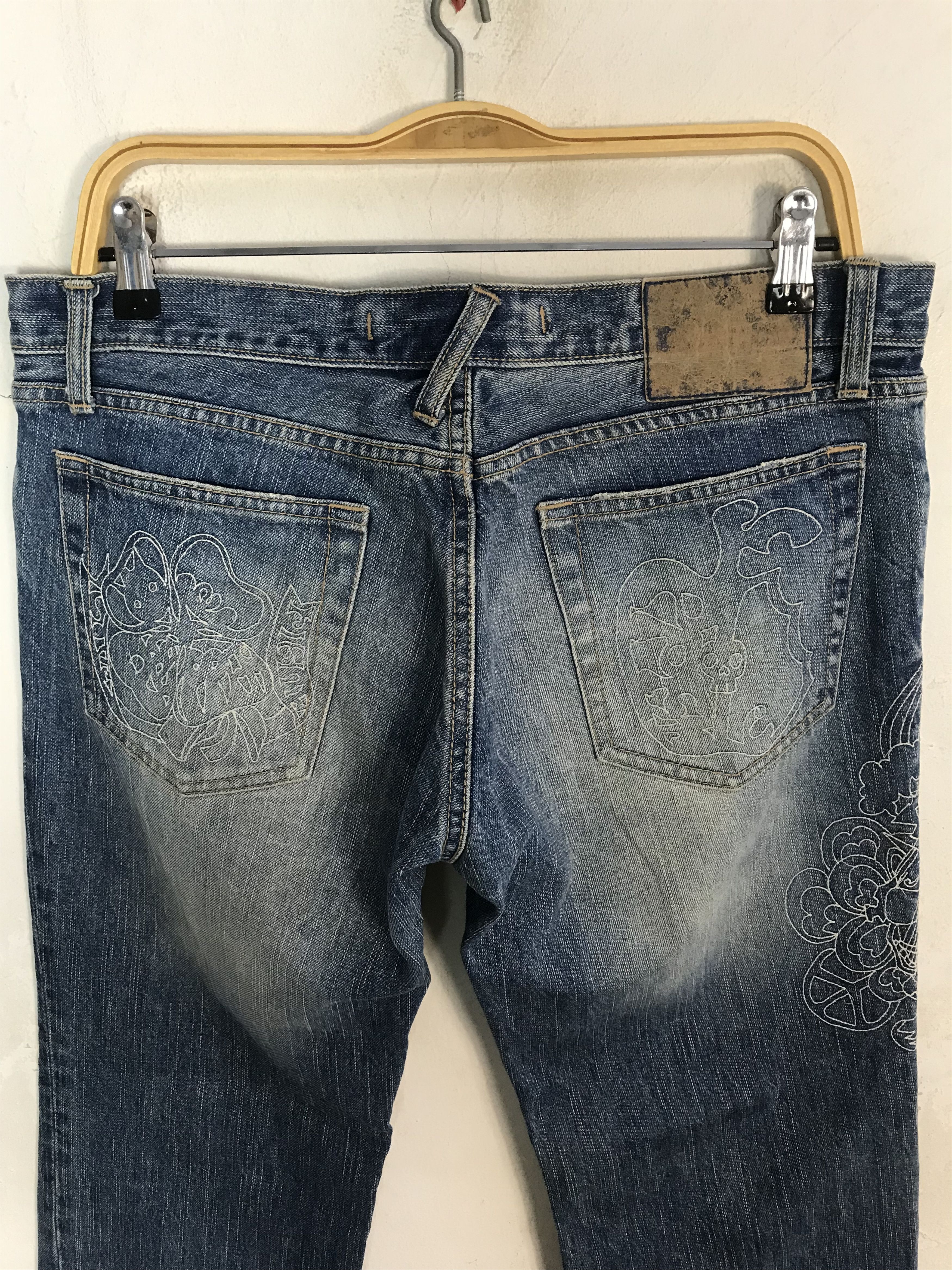 PPFM Hype PPFM Light Faded Indigo Denim Jeans Straight Cut Size US 34 / EU 50 - 7 Thumbnail