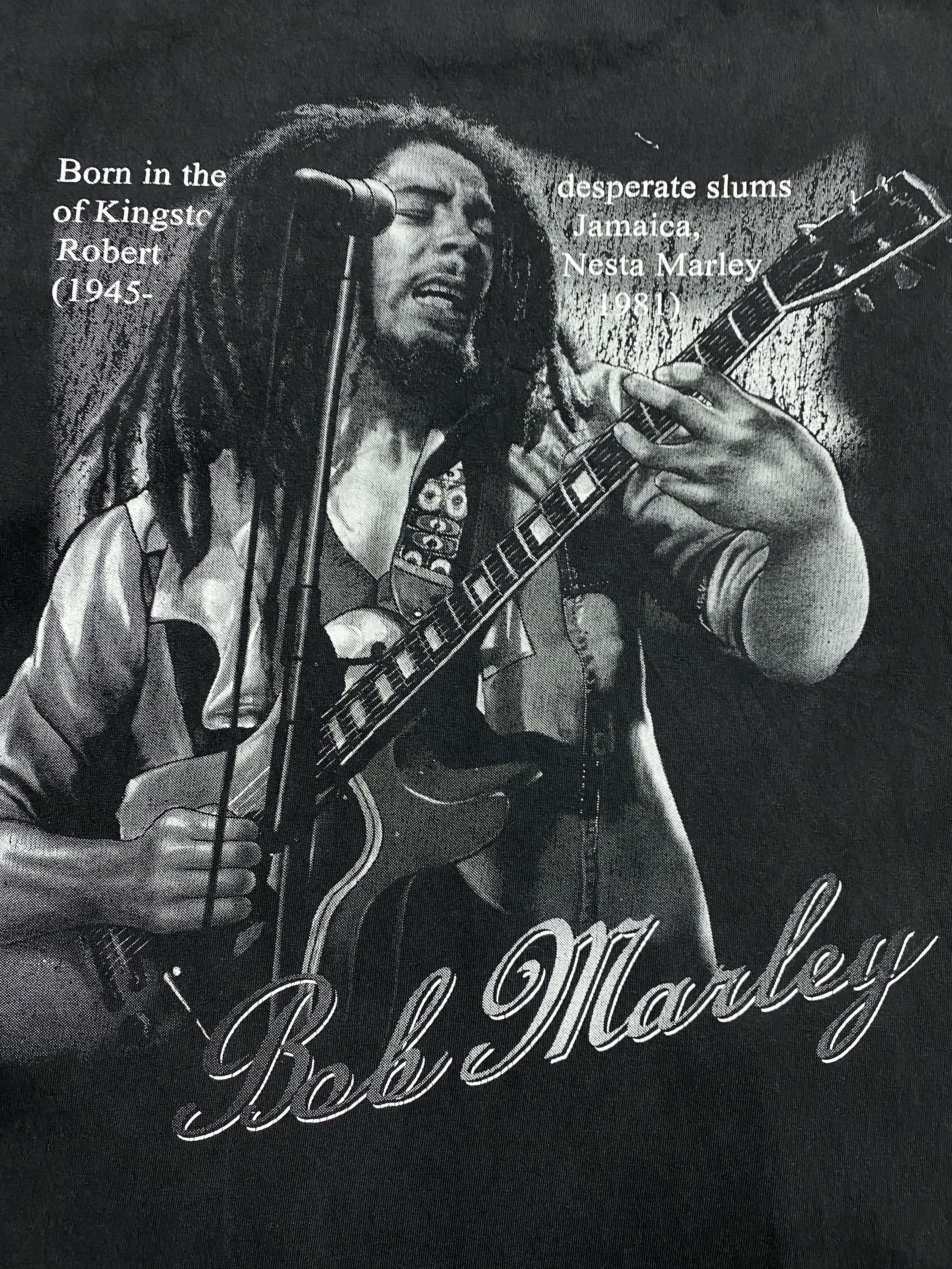 Bob Marley × Vintage Bob Marley Vintage Mens Rock T-Shirt tee Size US XL / EU 56 / 4 - 7 Thumbnail