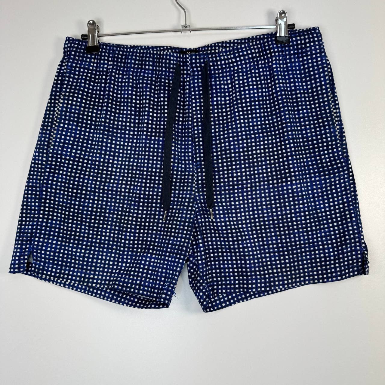 H&M H&M Swim Shorts Blue Patterned Drawstring Mens Size M Size US 34 / EU 50 - 1 Thumbnail