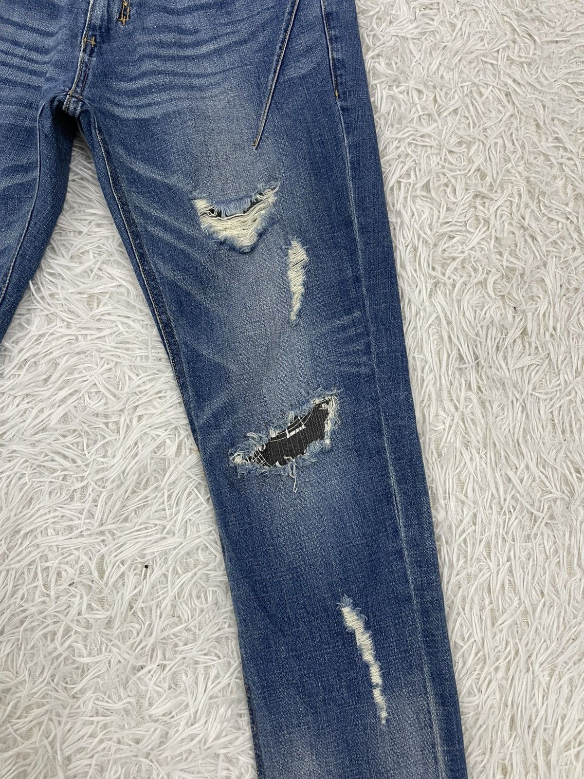 Number (N)ine Distress Number Nine Music Note Jeans Pant Size US 32 / EU 48 - 3 Thumbnail