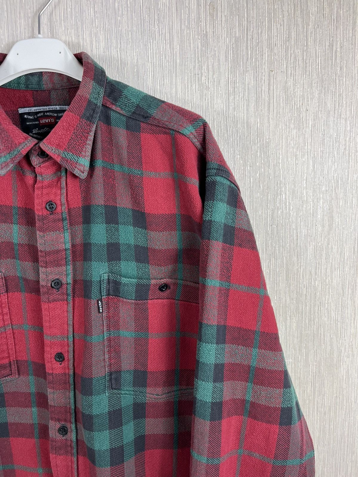 Flannel × Levi's × Vintage Vintage Levi’s plaid flannel shirt checked jacket black tab Size US M / EU 48-50 / 2 - 3 Thumbnail