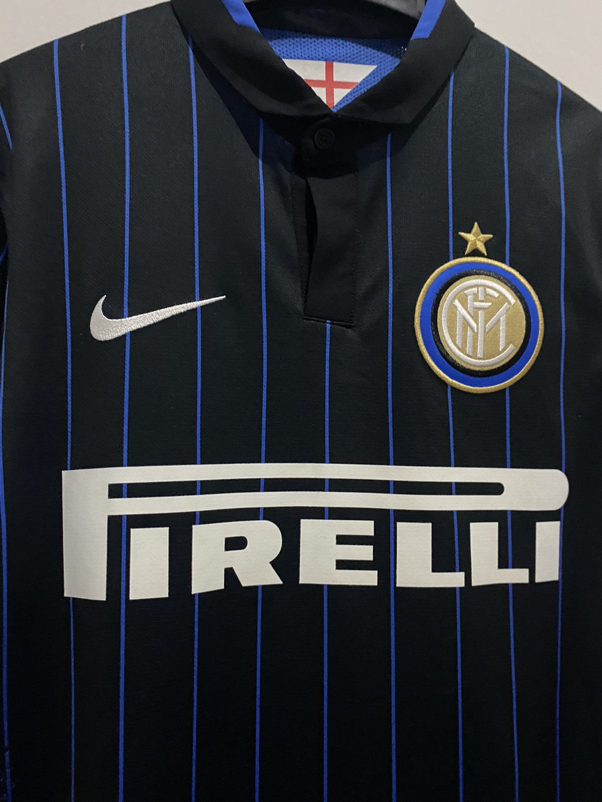 Nike Match Issue Sign Inter Milan 14-15 Palacio Soccer Jersey - M Size US M / EU 48-50 / 2 - 5 Thumbnail