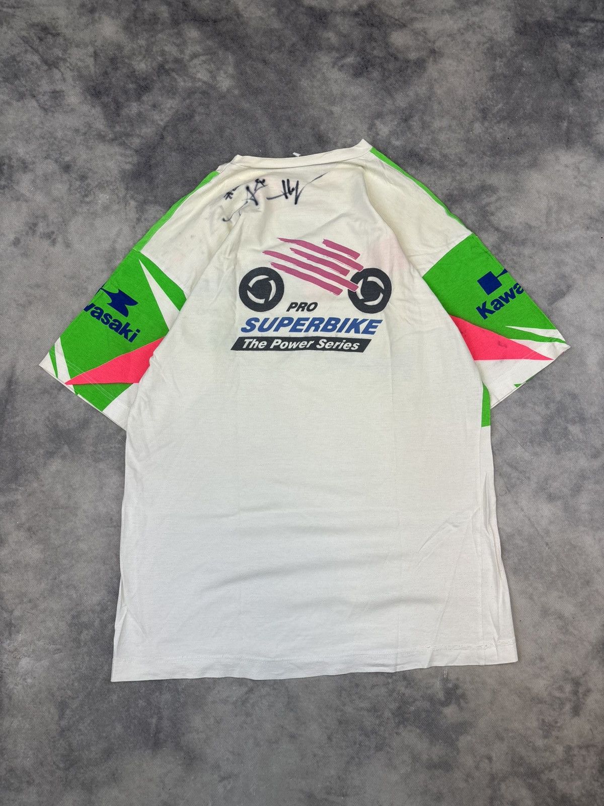 NASCAR × Vintage Vintage Kawasaki all over print speed nascar moto tshirt 90s Size US L / EU 52-54 / 3 - 5 Thumbnail