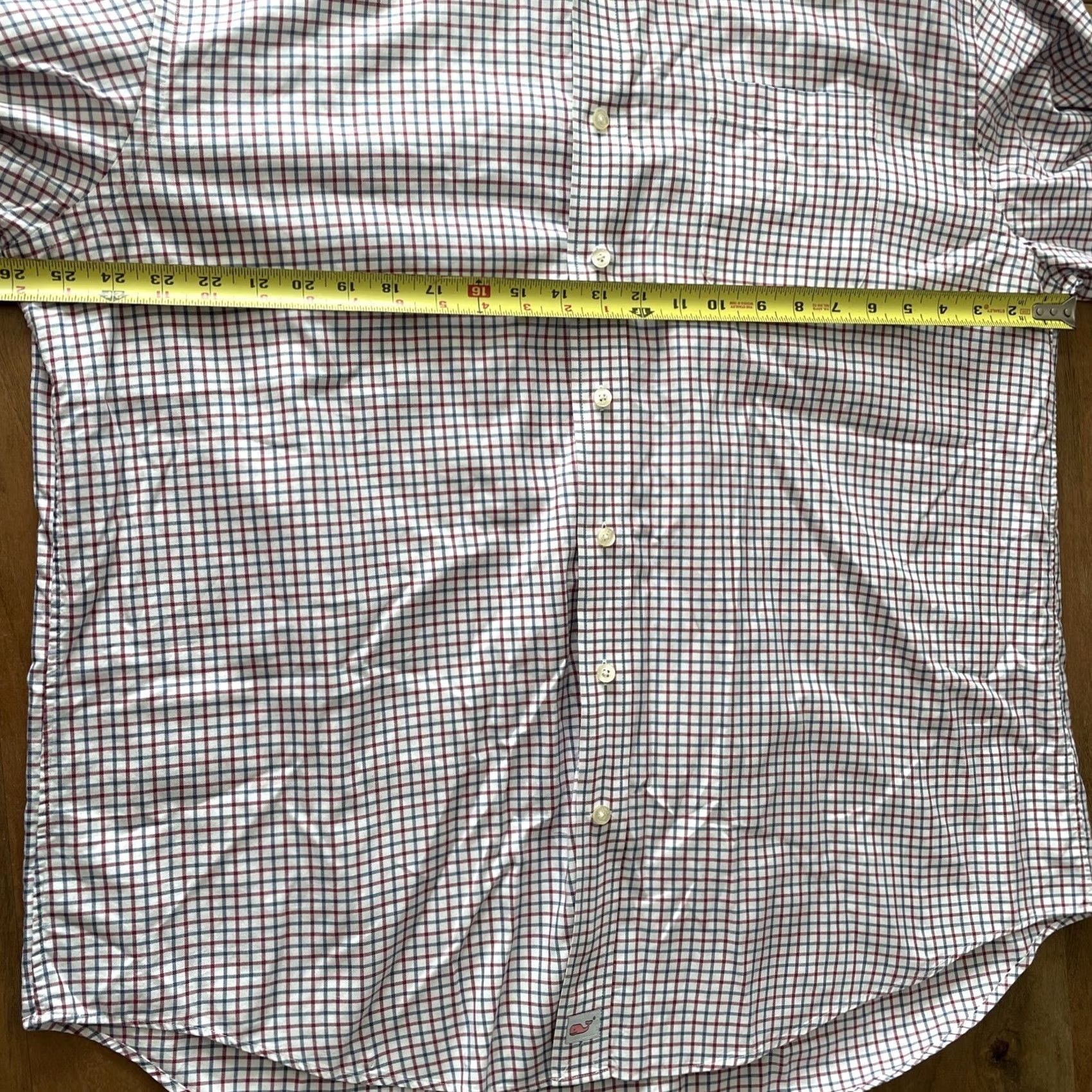 Vineyard Vines Vineyard Vines Murray Shirt Mens XL Gingham Plaid Button-Down Long Sleeve Oxford Shirt Size US XL / EU 56 / 4 - 7 Thumbnail