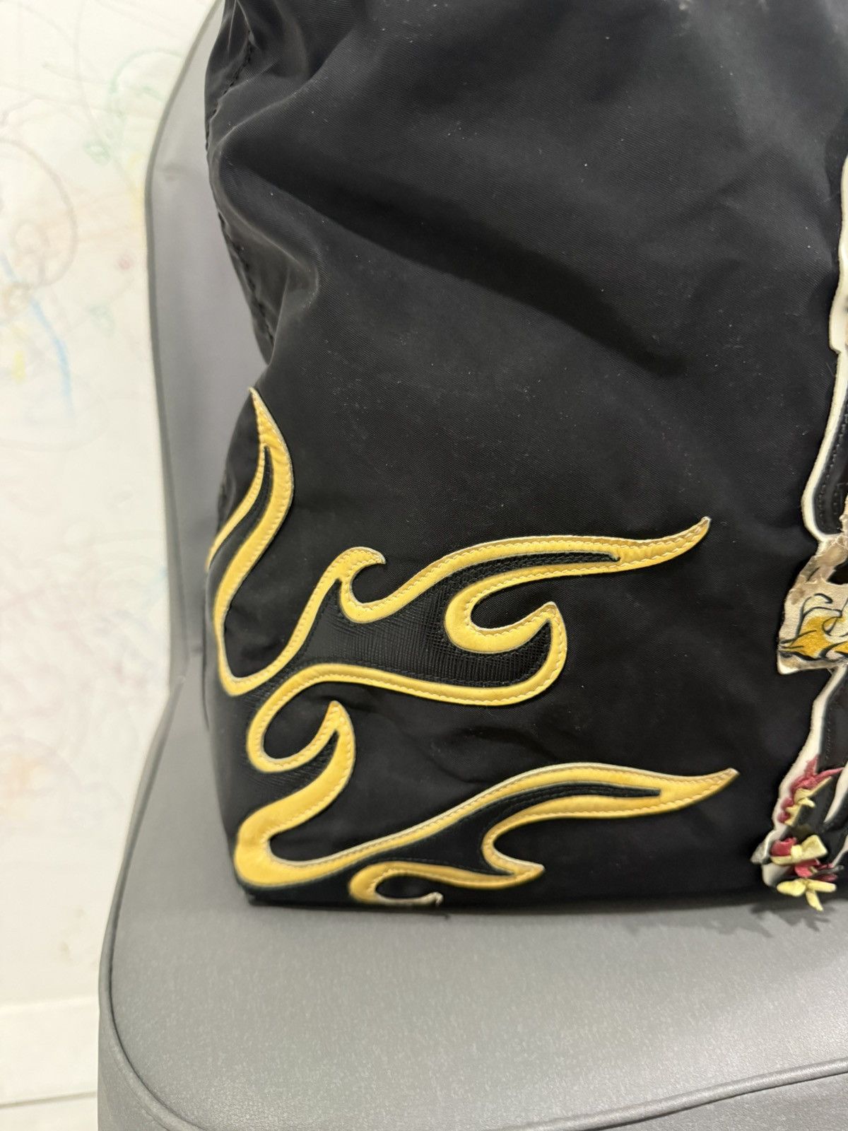 Prada Vintage Prada Black Medium Robot Tote Bag Size ONE SIZE - 8 Thumbnail