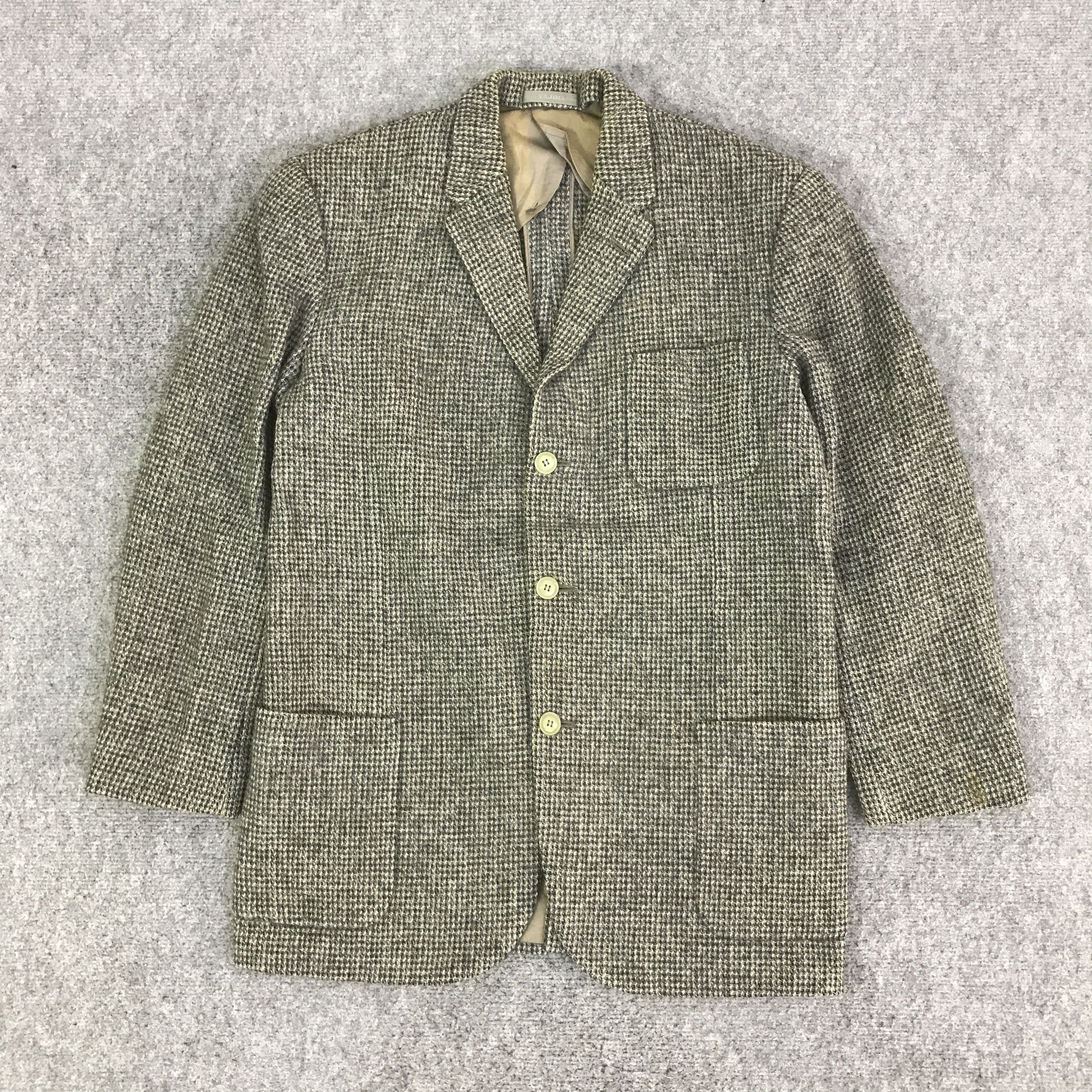 Harris Tweed HARRIS TWEED CLASSIC BLAZER COAT JACKET K110B17 Size US L / EU 52-54 / 3 - 1 Thumbnail