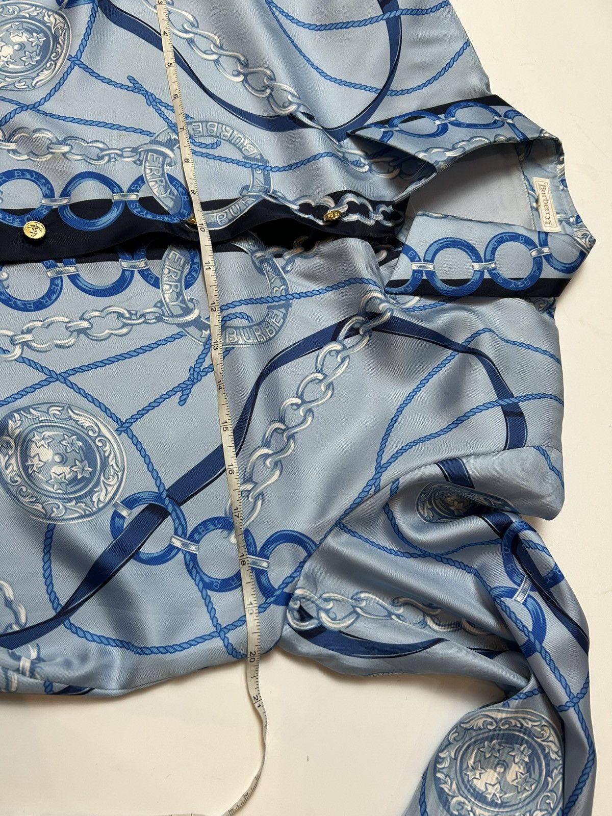Burberry × Designer BURBERRY CHAIN PATTERN BUTTON UP SHIRT Size S / US 4 / IT 40 - 5 Thumbnail