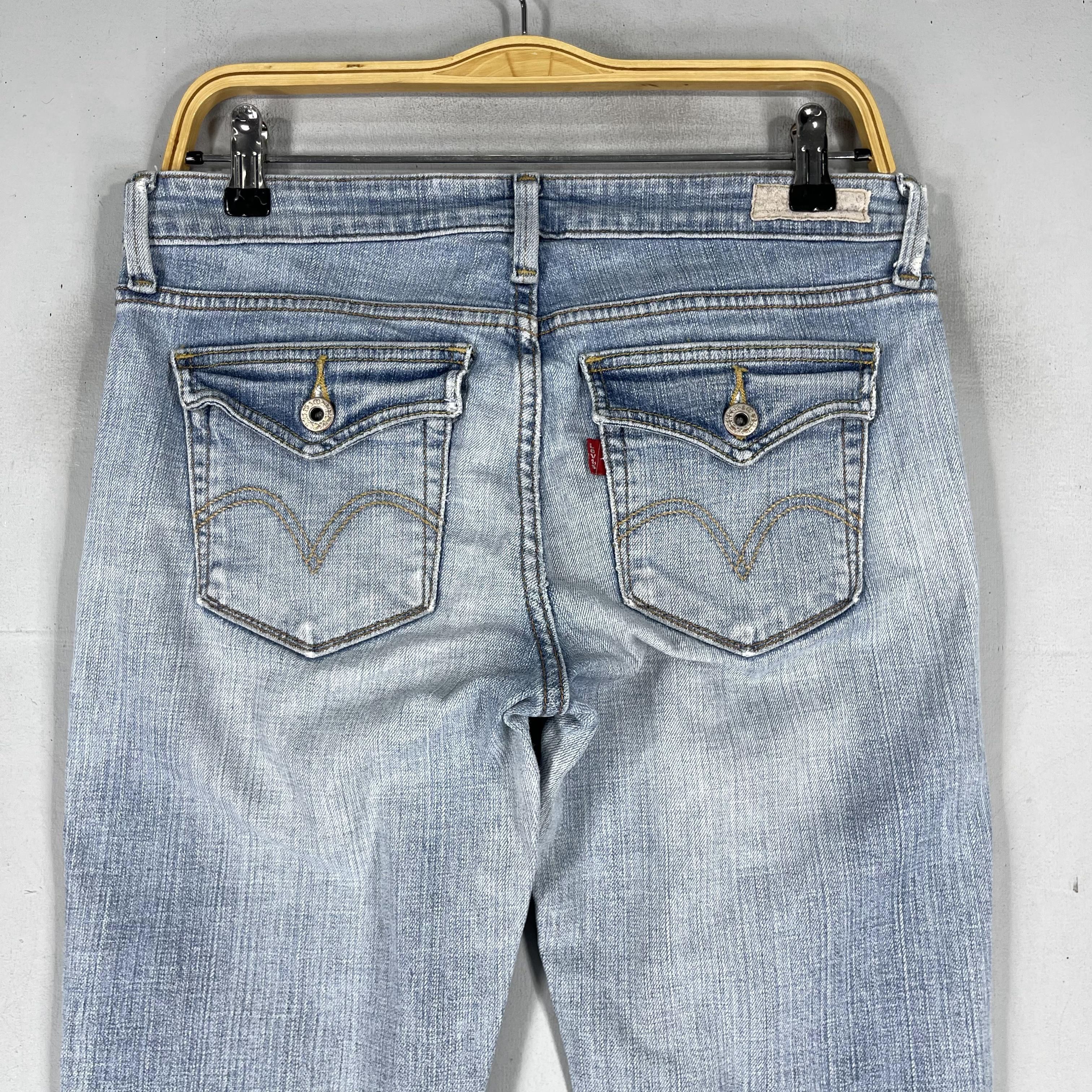 Levi's × Vintage W31 L31 Vintage Levis 545 Distressed Low Bootcut Jeans Size 31" - 6 Thumbnail