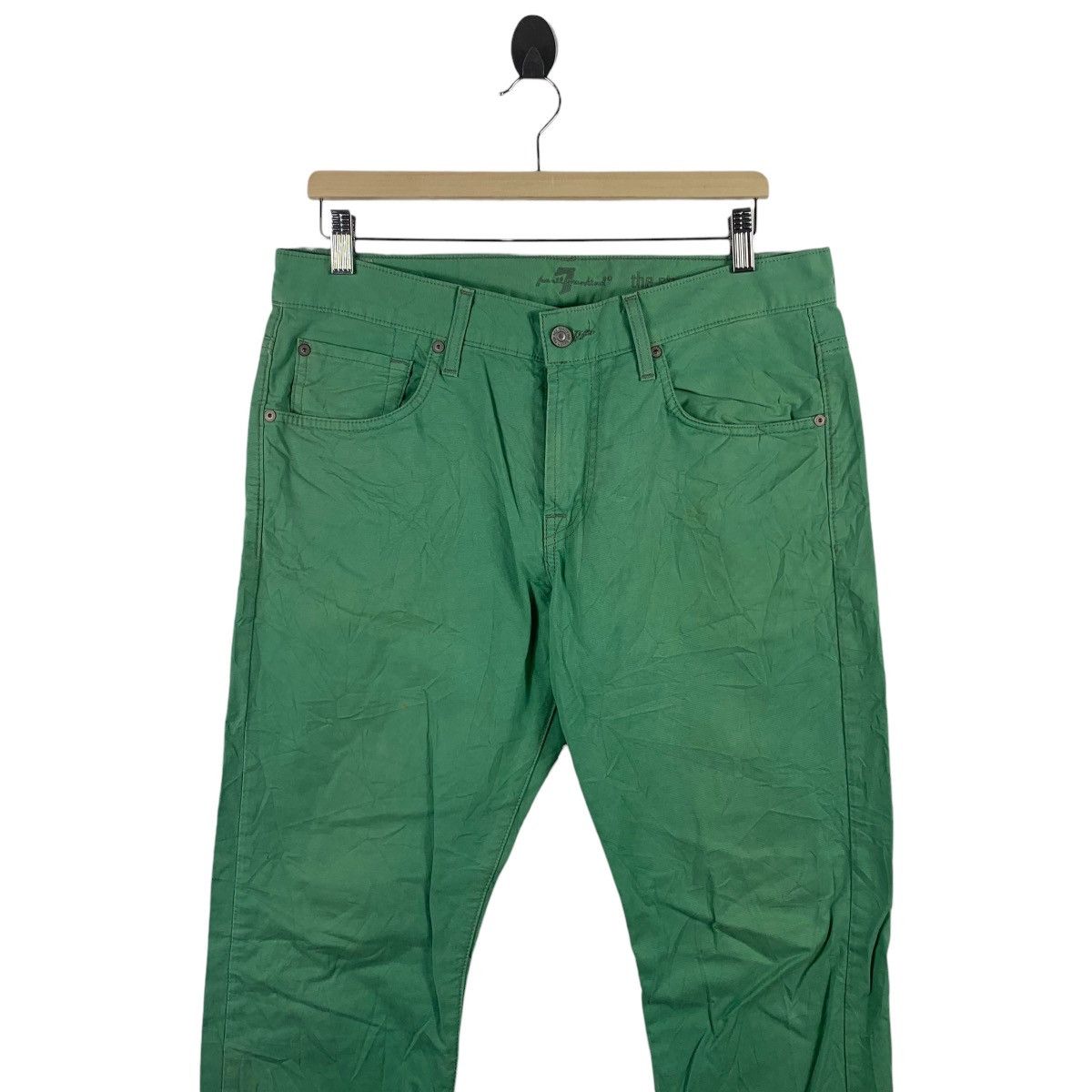 7 For All Mankind 7 FOR ALL MANKIND green colour jeans Size US 35 - 2 Thumbnail