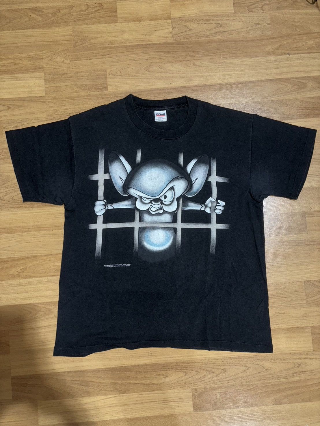 Vintage × Warner Bros Vintage Pinky & The Brain ©1995 T-shirt Size US XL / EU 56 / 4 - 1 Thumbnail