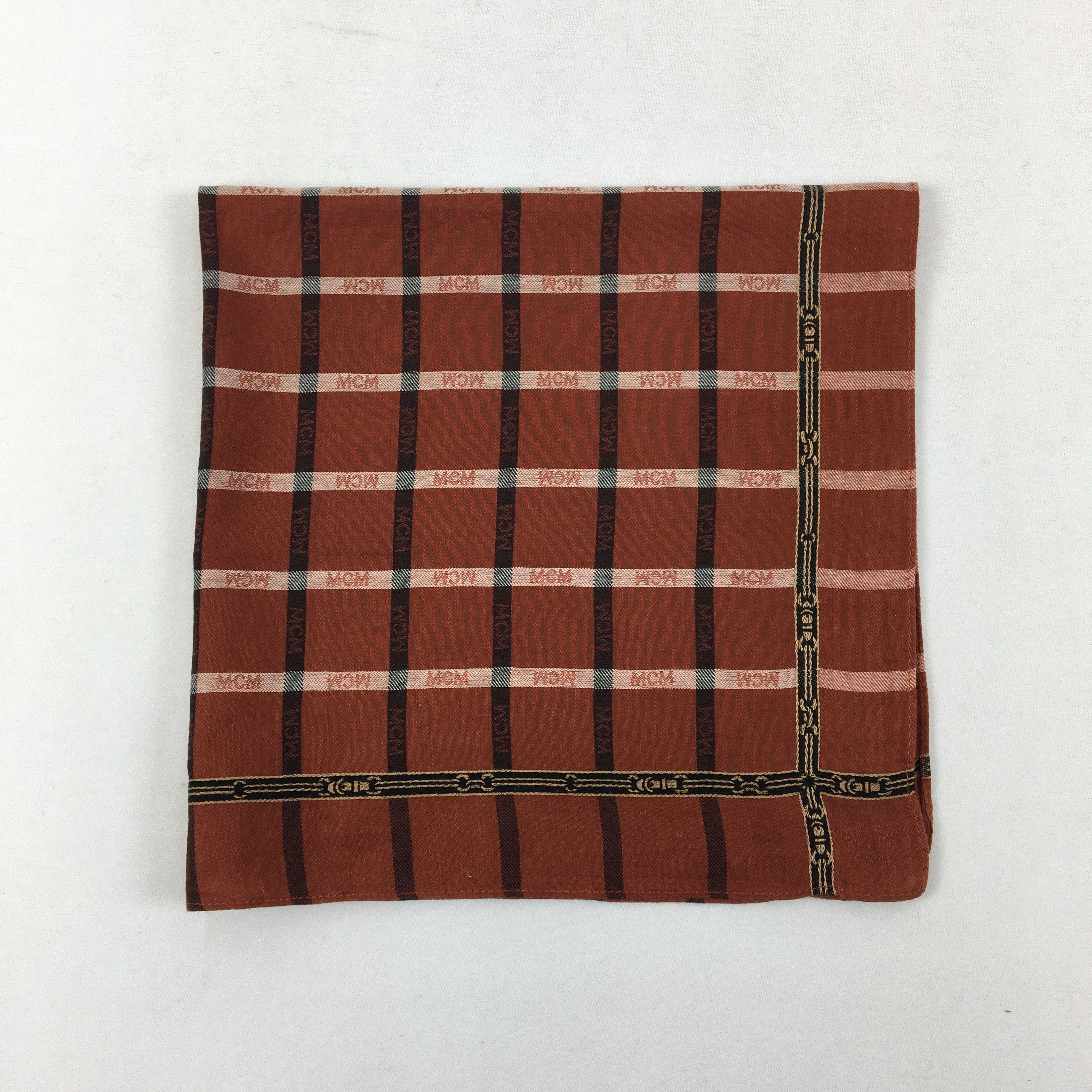 MCM Vintage Y2K MCM Handkerchief Bandana Pocket Square Bandana Size ONE SIZE - 4 Thumbnail