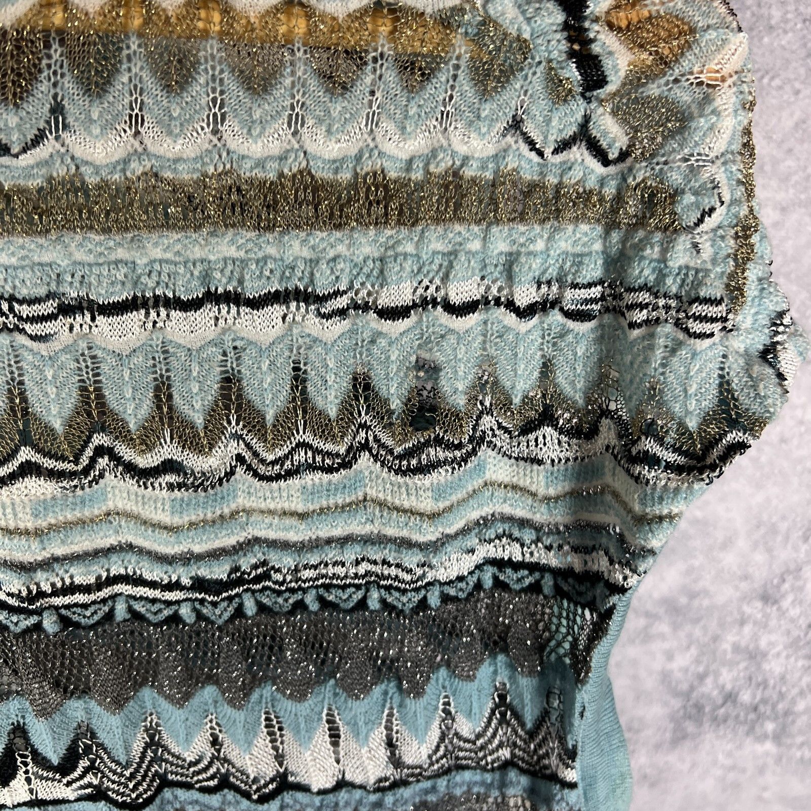 Missoni Missoni Vest Sweater Women's Size M Multicolor Sleeveless ` Size M / US 6-8 / IT 42-44 - 7 Thumbnail