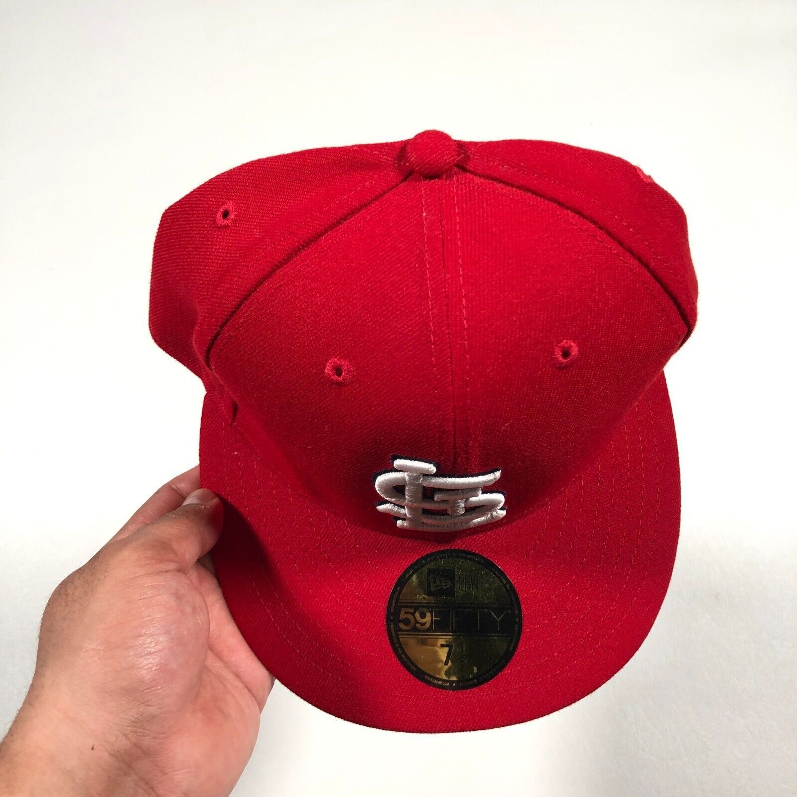 MLB × New Era St. Louis Cardinals 59FIFTY Fitted Baseball Hat Size 7 1/8 Size ONE SIZE - 3 Thumbnail