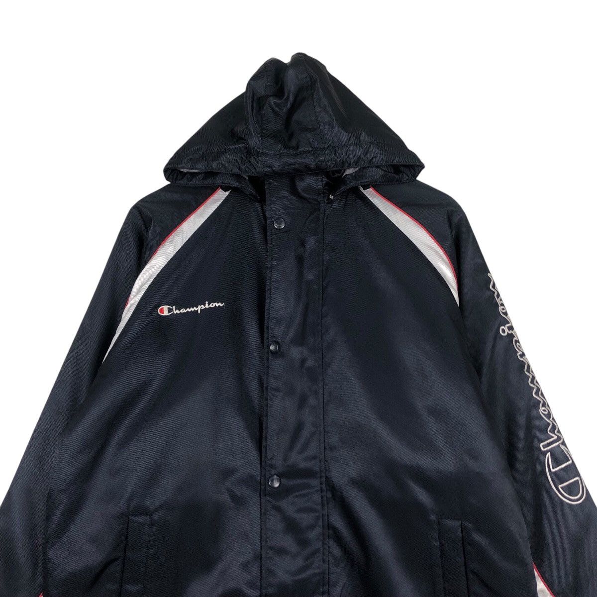 Champion × Japanese Brand × Vintage Vintage 90s Collection Champion Long Jacket Big Logo Size US L / EU 52-54 / 3 - 2 Thumbnail