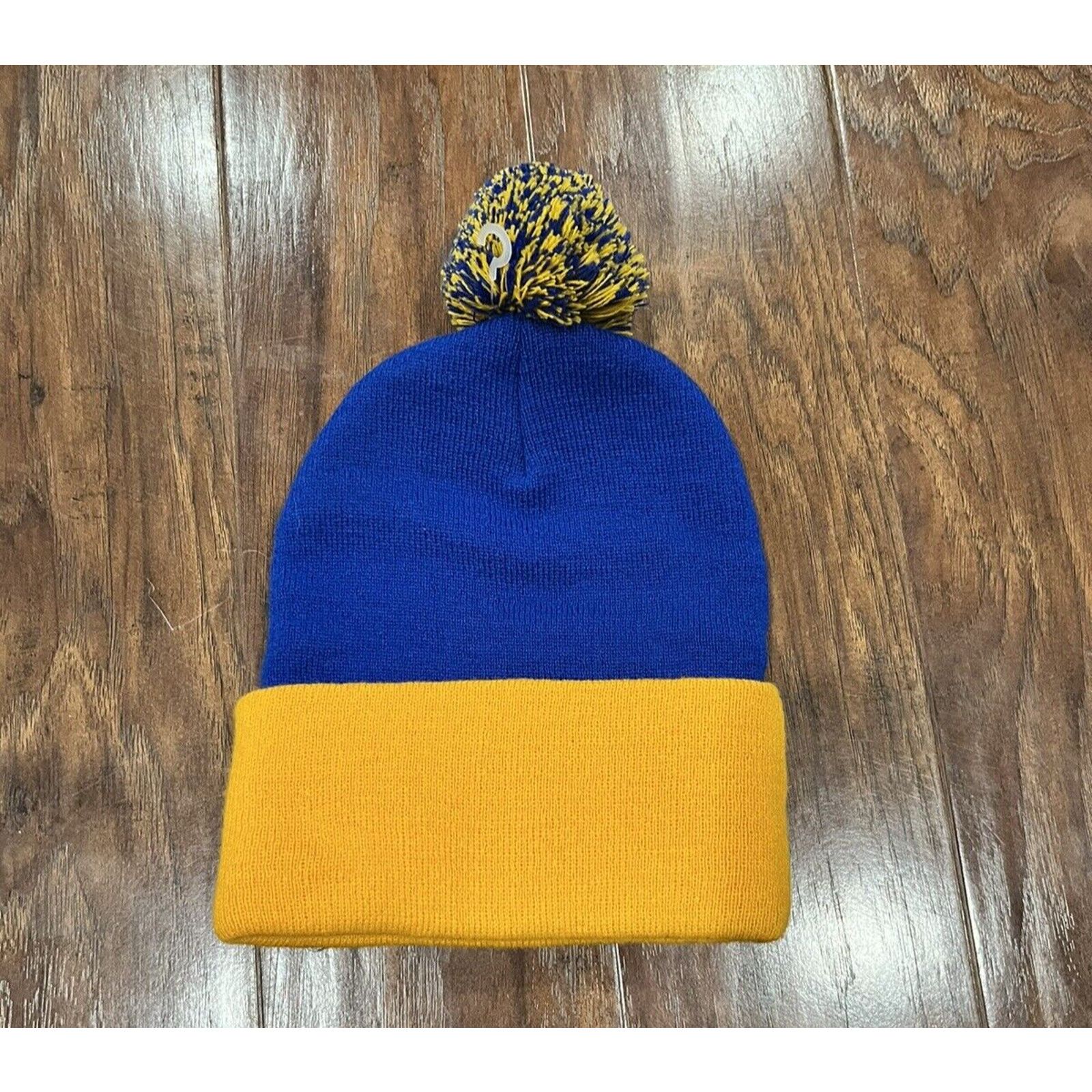 NBA NBA Ultra Game Golden State Warriors Pom Beanie Hat Unisex Size ONE SIZE - 2 Thumbnail