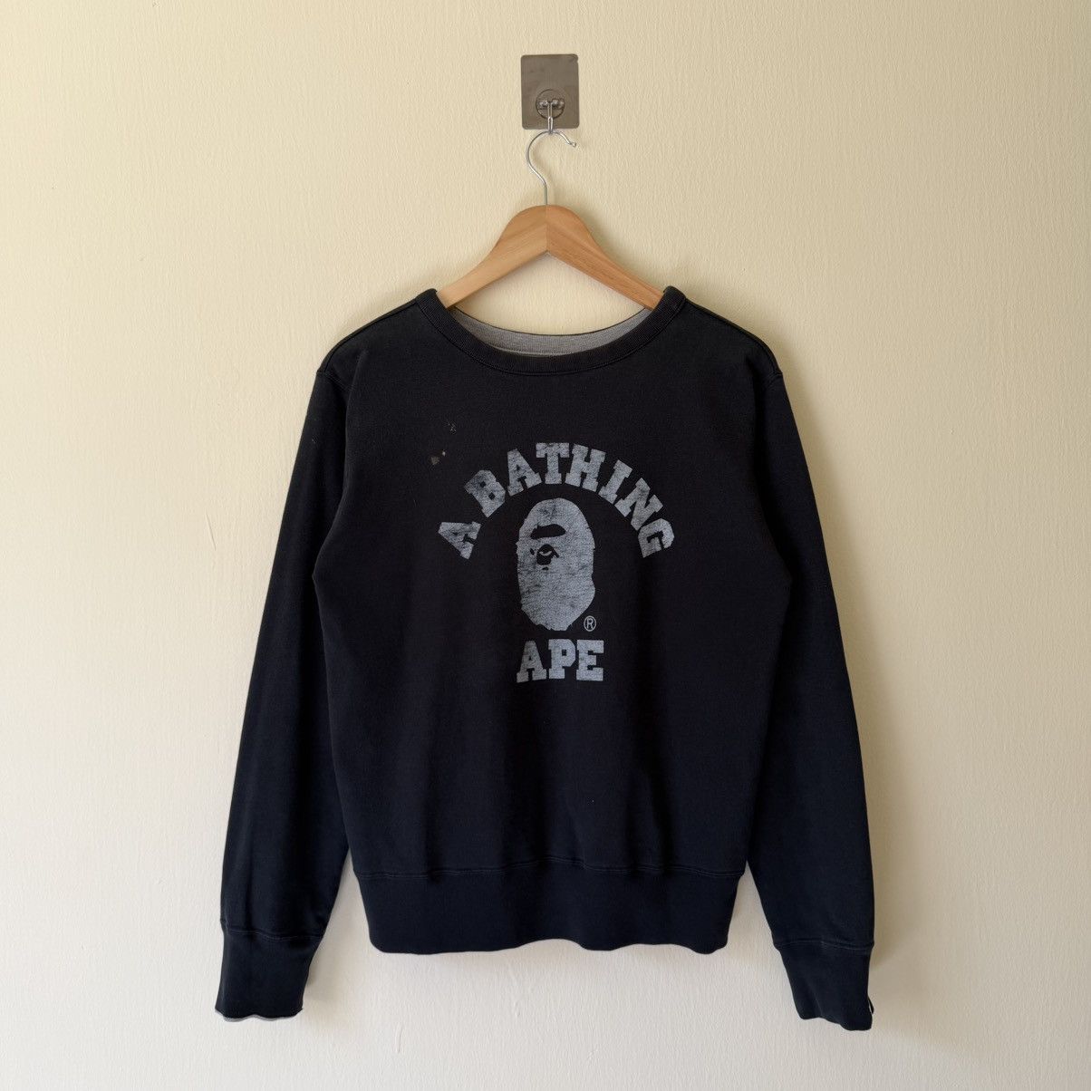 Bape Vintage Thrashed OG Bape X Alife Reversible Sweater Size US S / EU 44-46 / 1 - 2 Thumbnail