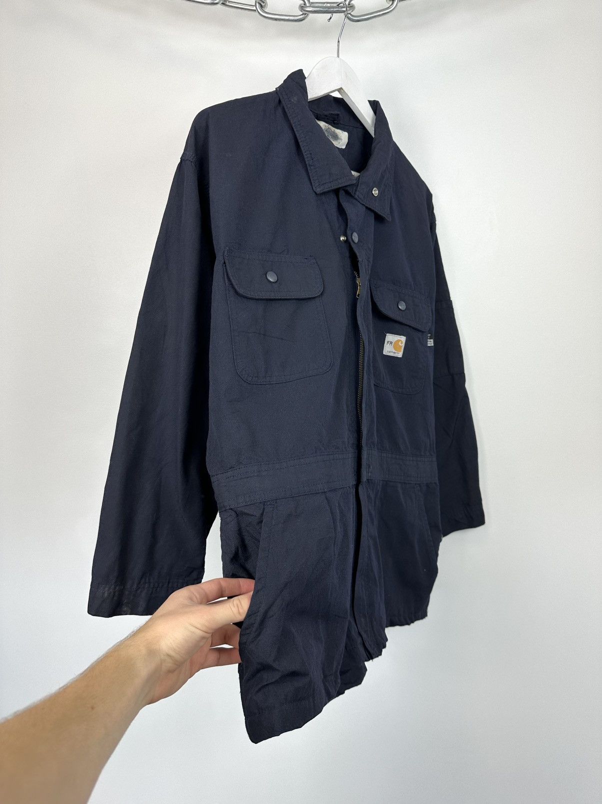 Carhartt Vintage Carhartt Flame Resistant Cargo Baggy Detroit Jacket Size US L / EU 52-54 / 3 - 5 Thumbnail
