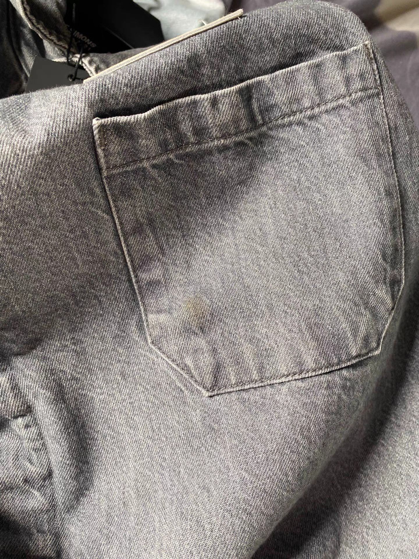 Raf Simons Raf Simons 21AW Washed Gray Leather Tag Shirt Size US M / EU 48-50 / 2 - 3 Thumbnail