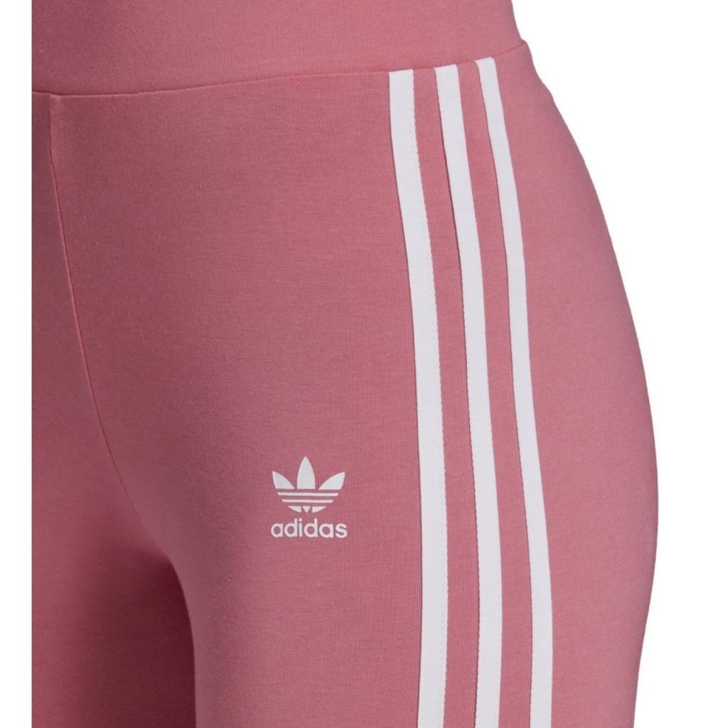 Adidas XS Adidas Three Stripes Leggings Tights Dusty Rose Size 26" / US 2 / IT 38 - 3 Thumbnail
