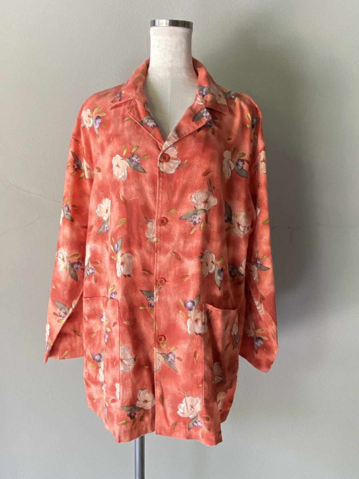 Kenzo KENZO Vintage Floral Button-Up Shirt Size US L / EU 52-54 / 3 - 13 Thumbnail