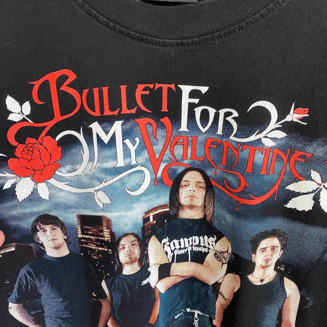 Band Tees × Vintage Vintage Bullet For My Valentine Overprinted y2k rock band te Size US S / EU 44-46 / 1 - 2 Thumbnail