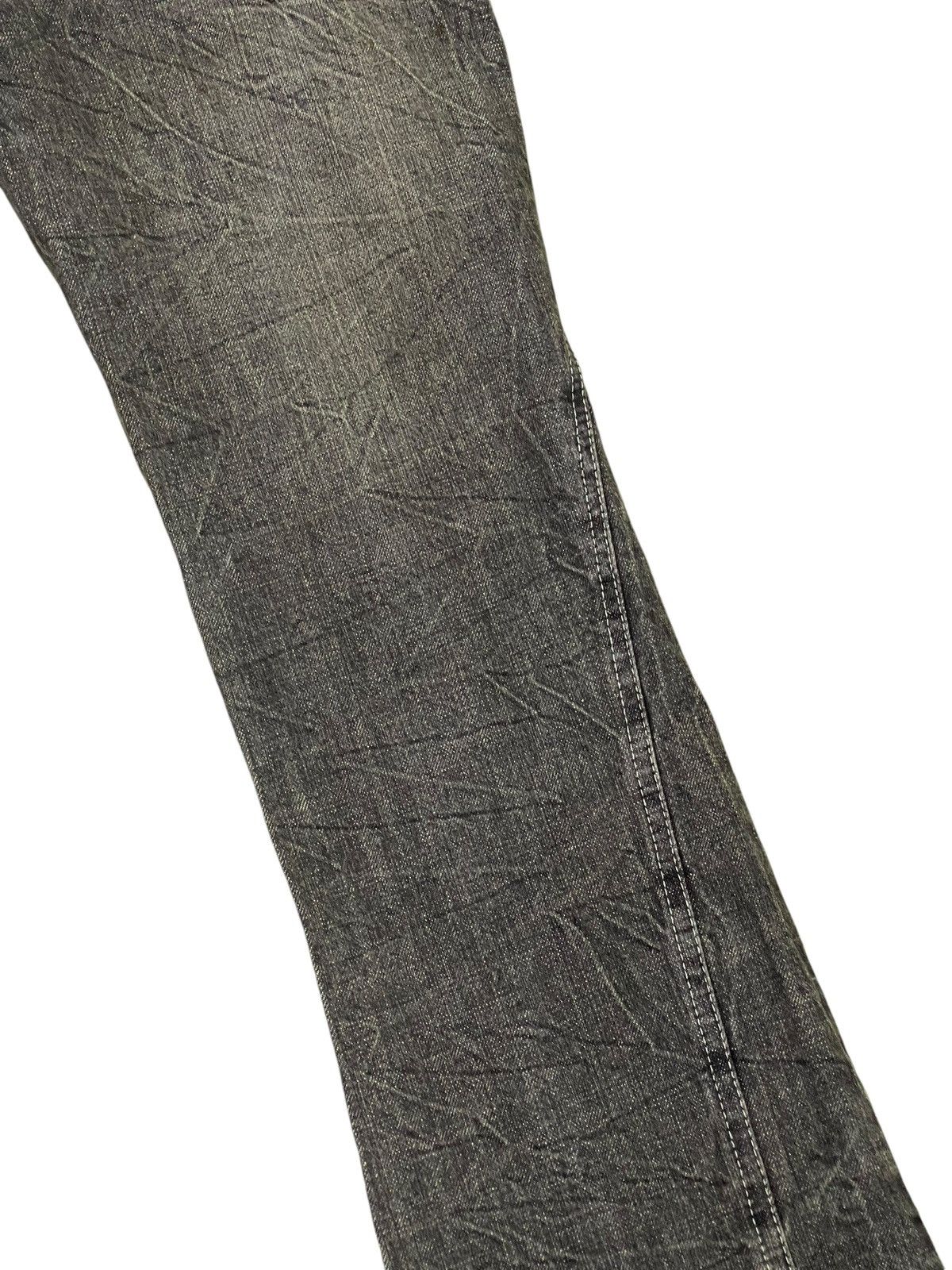 Japanese Brand Flare Jeans Shinehill Faded Distress Low Rise Boot Cut 1🟦4 Size US 30 / EU 46 - 17 Thumbnail