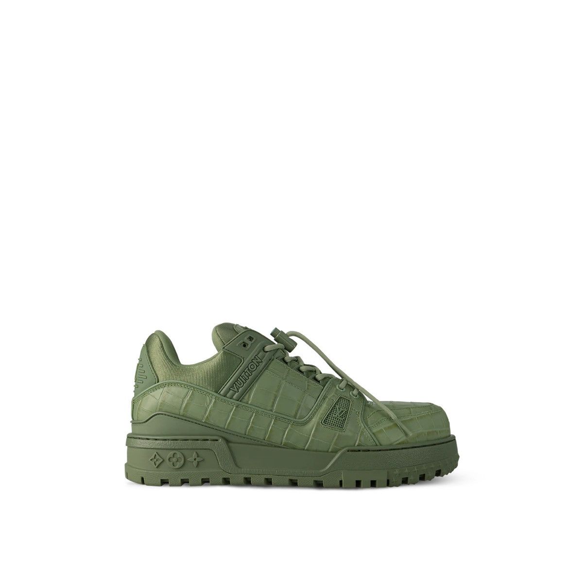 image of Louis Vuitton Maxi Trainer Sneakers In Khaki, Men's (Size 12)