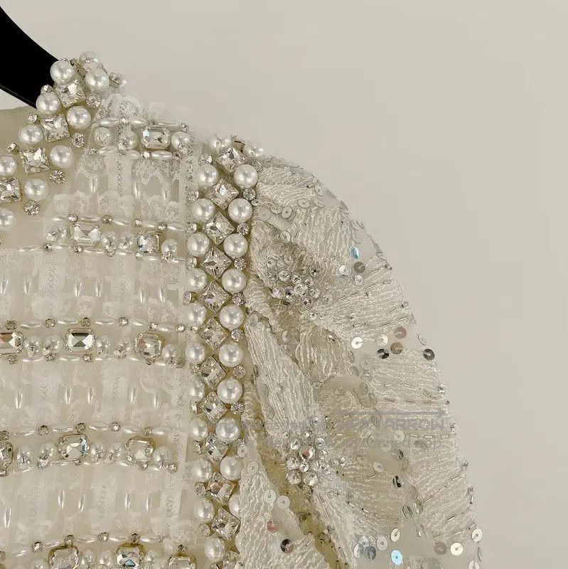 Miu Miu Miu Miu White Silk Long Sleeve Dress . Size XL / US 12-14 / IT 48-50 - 3 Thumbnail